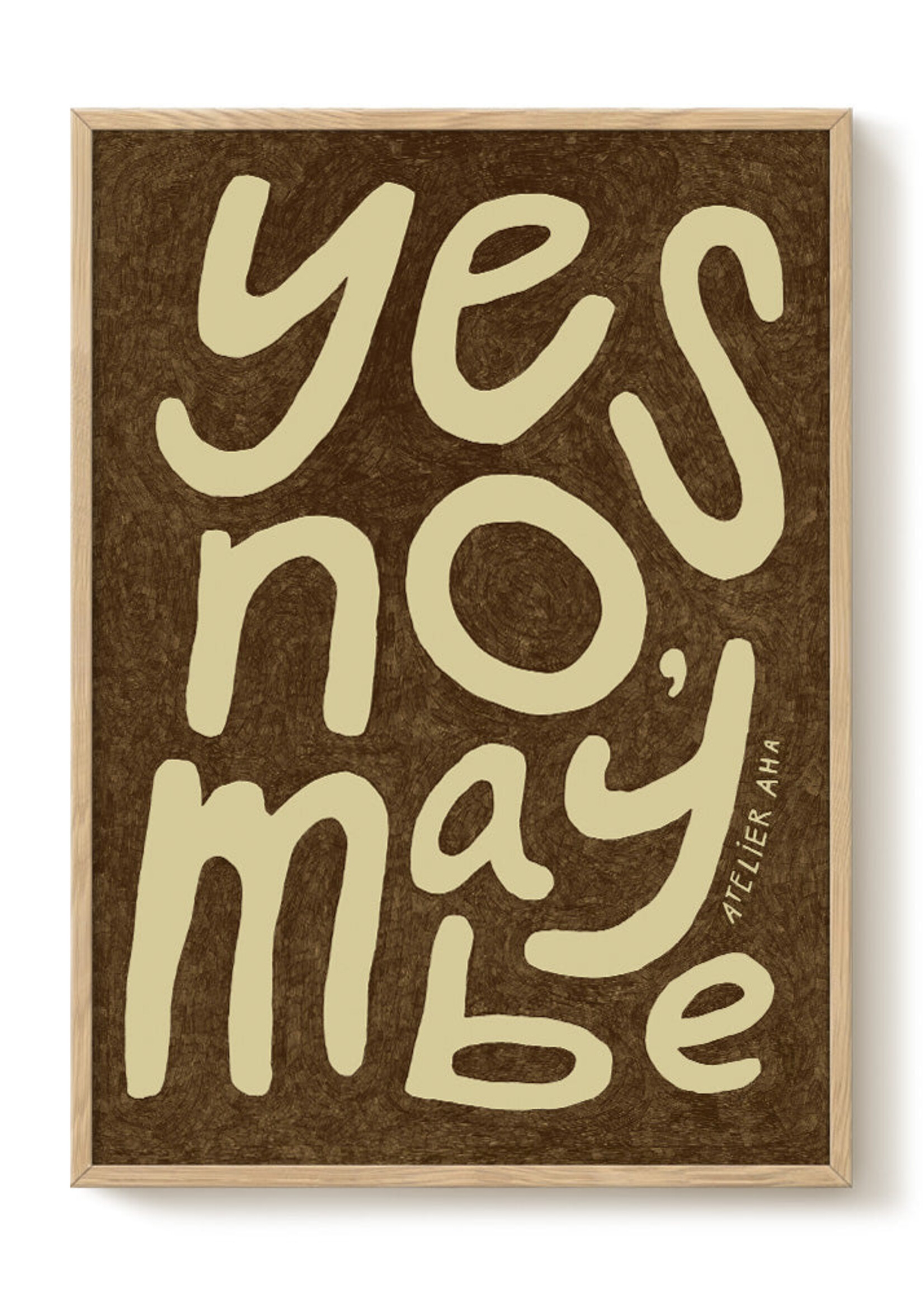 PSTR studio PSTR studio - Poster 'Yes No Maybe'