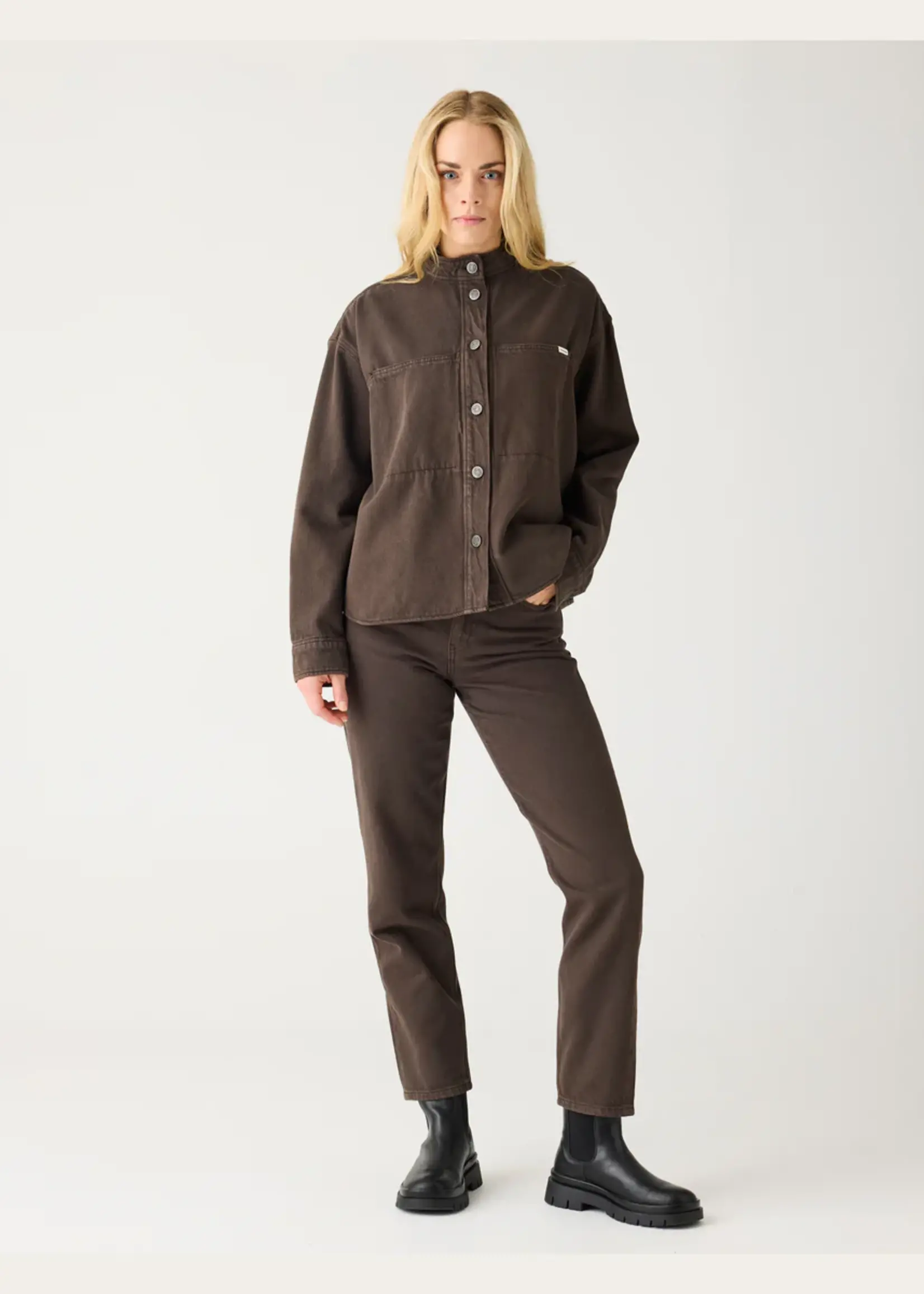 KnowledgeCotton Apparel KnowledgeCotton Apparel - Organic Cotton Twill Overshirt