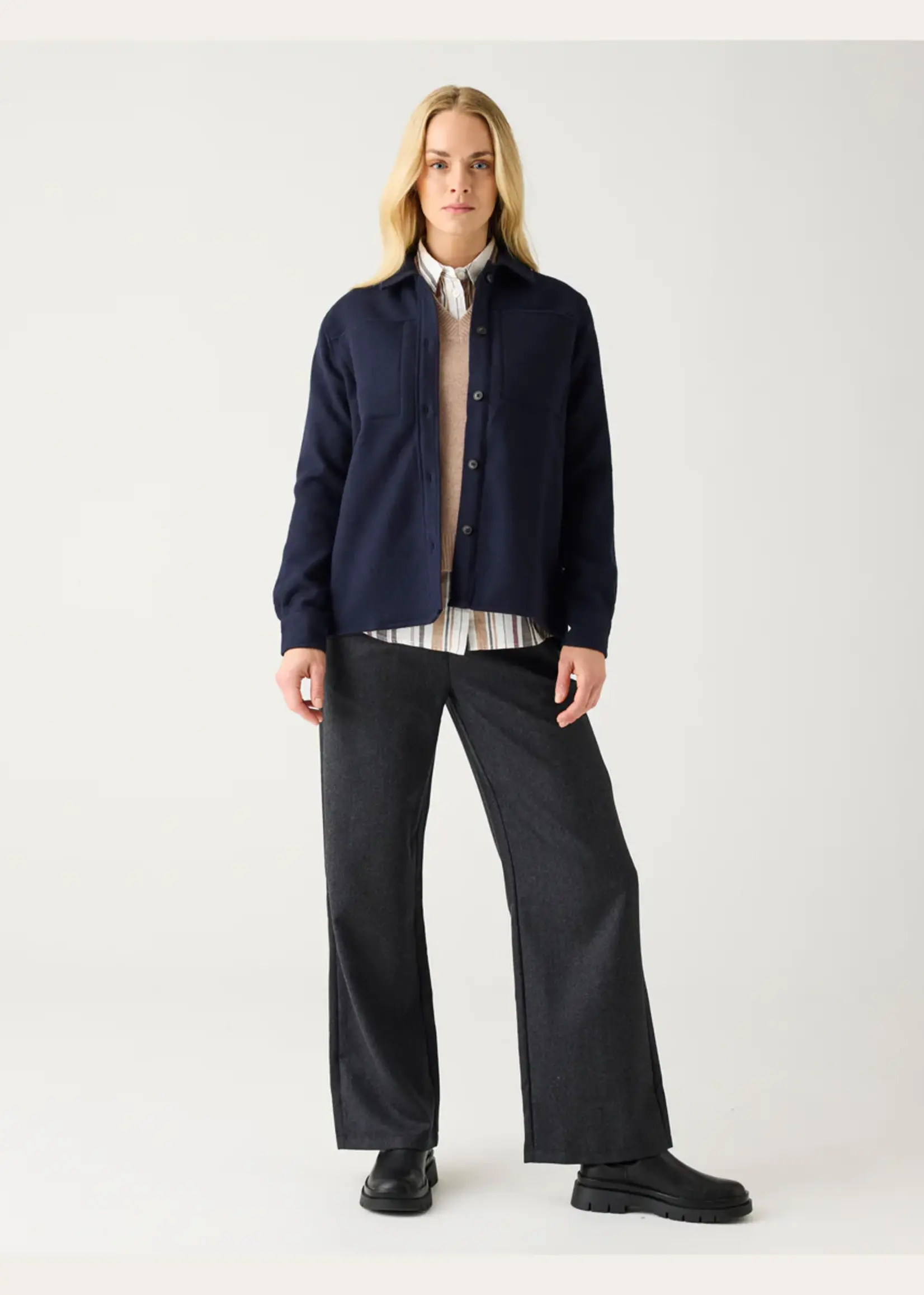 KnowledgeCotton Apparel KnowledgeCotton Apparel - Posey Wide Wool Pants