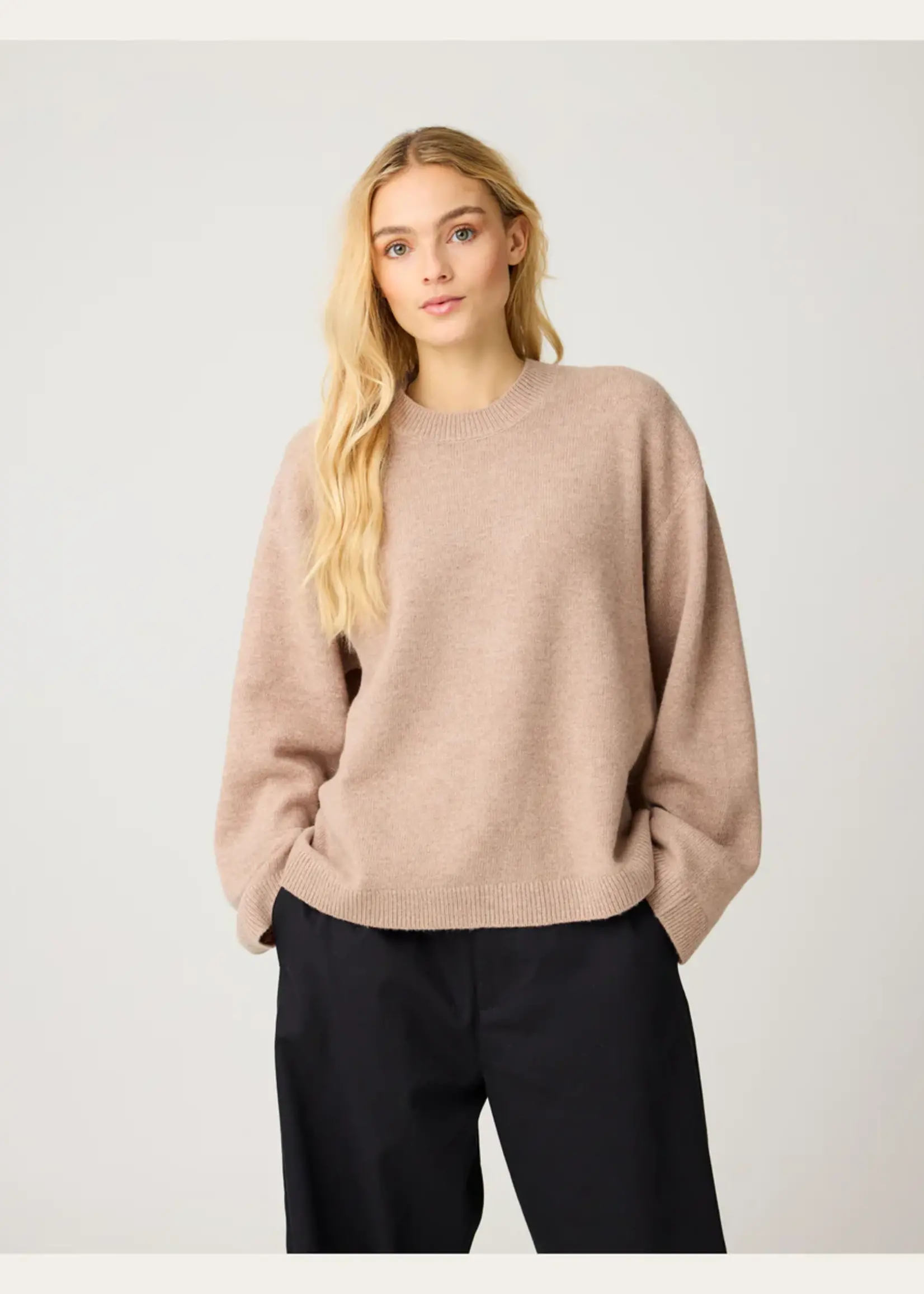 KnowledgeCotton Apparel KnowledgeCotton Apparel - Lambswool crew neck sweater