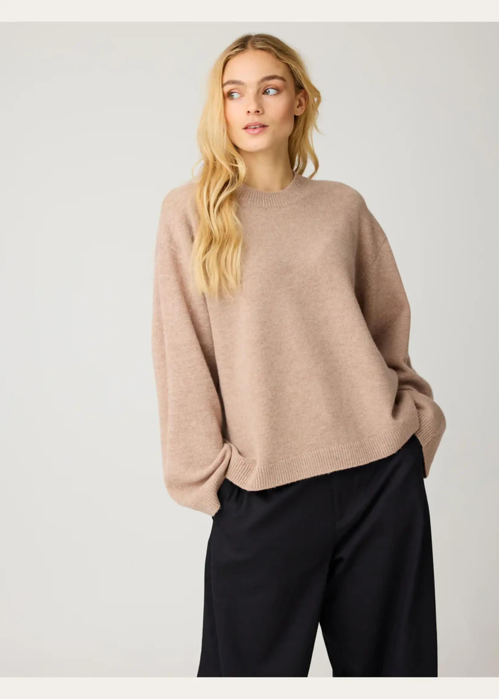 KnowledgeCotton Apparel KnowledgeCotton Apparel - Lambswool crew neck sweater