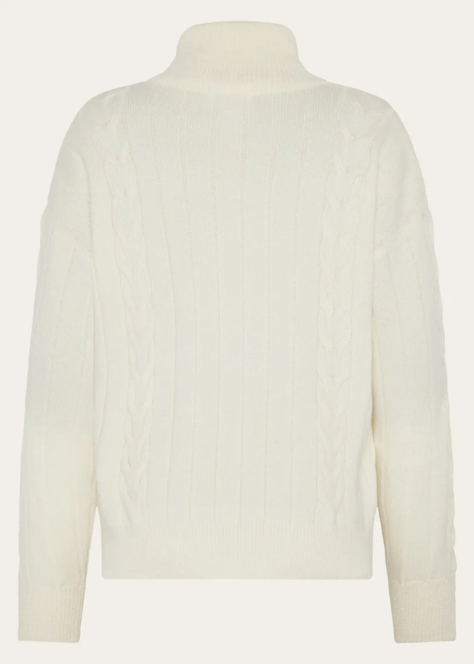 KnowledgeCotton Apparel KnowledgeCotton Apparel - Merino Half Zip High Neck