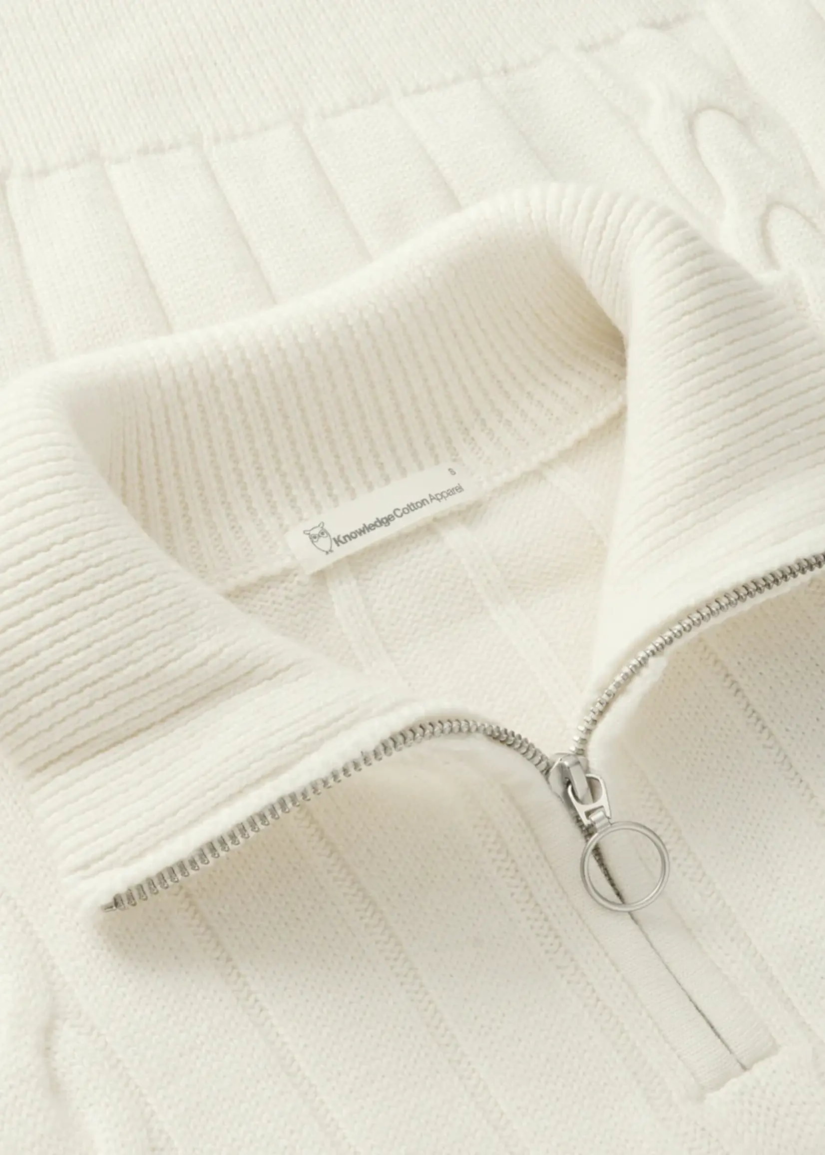 KnowledgeCotton Apparel KnowledgeCotton Apparel - Merino Half Zip High Neck