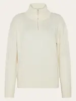 KnowledgeCotton Apparel KnowledgeCotton Apparel - Merino Half Zip High Neck