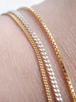 Charlotte Wooning Charlotte Wooning - Armband Multiple Trio (zilver + verguld)