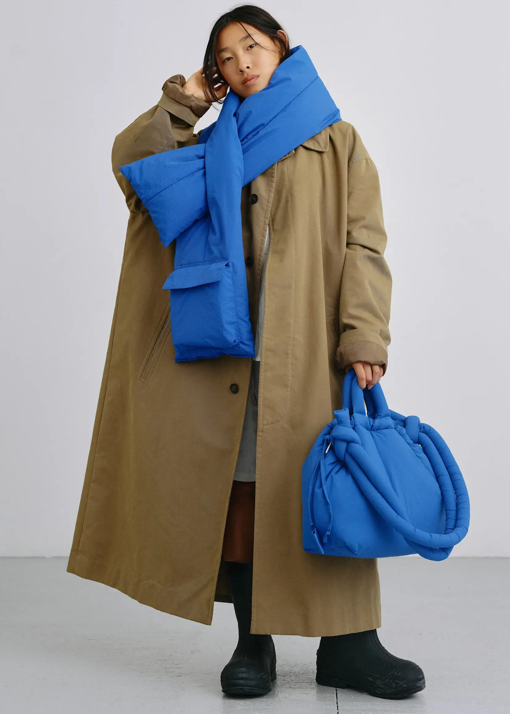 Ölend Ölend - Padded Sjaal - Kobalt