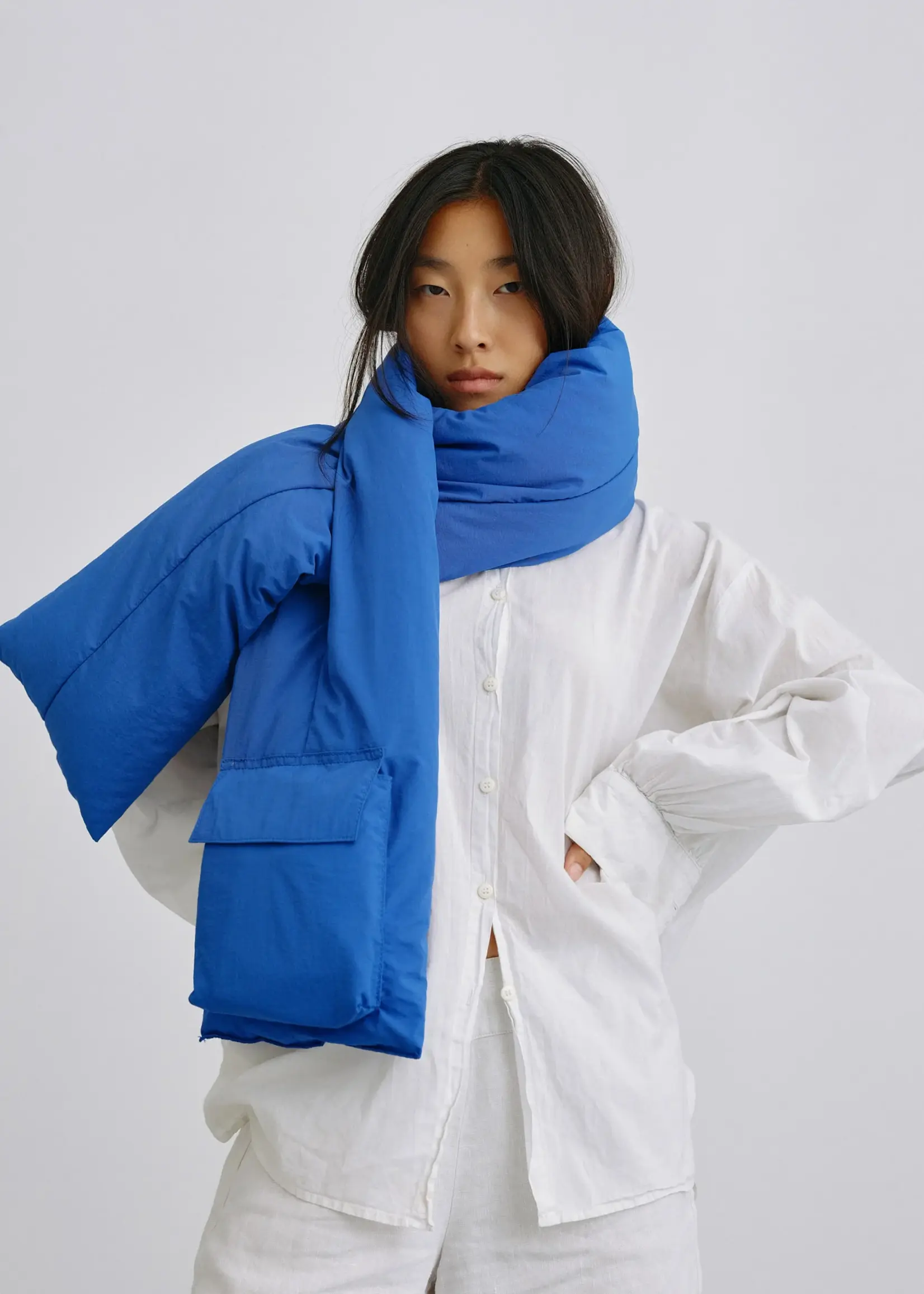 Ölend Ölend - Padded Sjaal - Kobalt