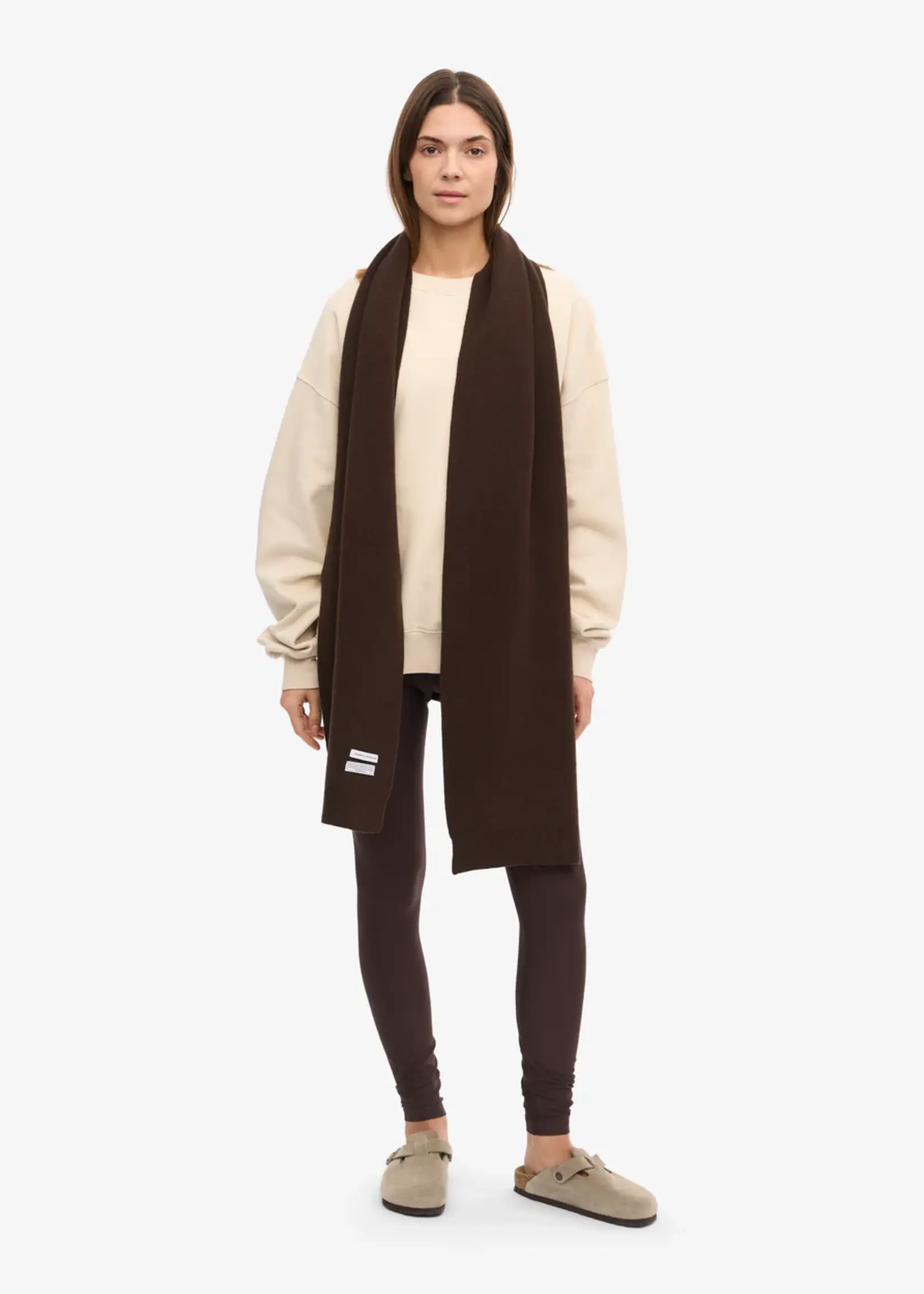 Colorful Standard Colorful Standard - Merino Wool Scarf - Coffee Brown