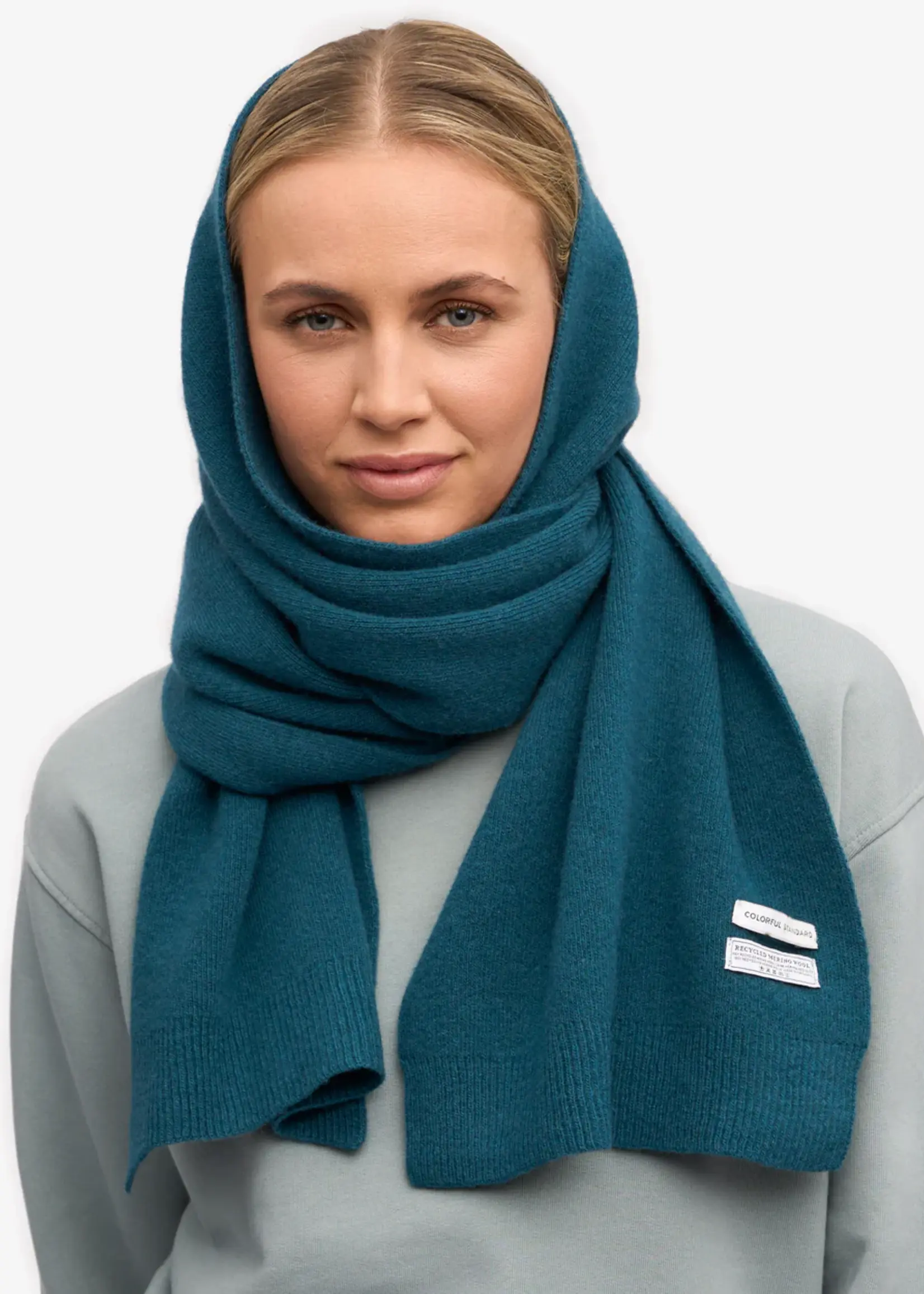 Colorful Standard Colorful Standard - Merino Wool Scarf - Ocean Green