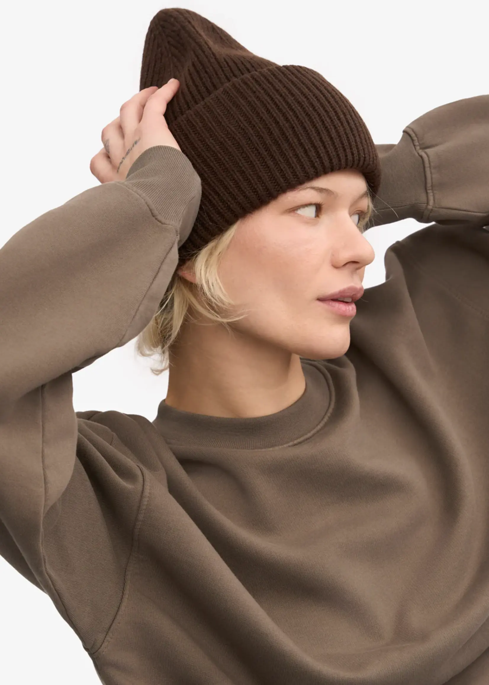 Colorful Standard Colorful Standard - Merino Wool Hat - Coffee Brown