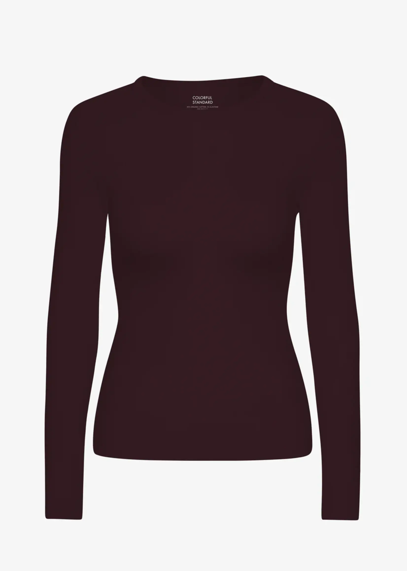 Colorful Standard Colorful Standard - Women Organic Rib Long Sleeve - Oxblood Red