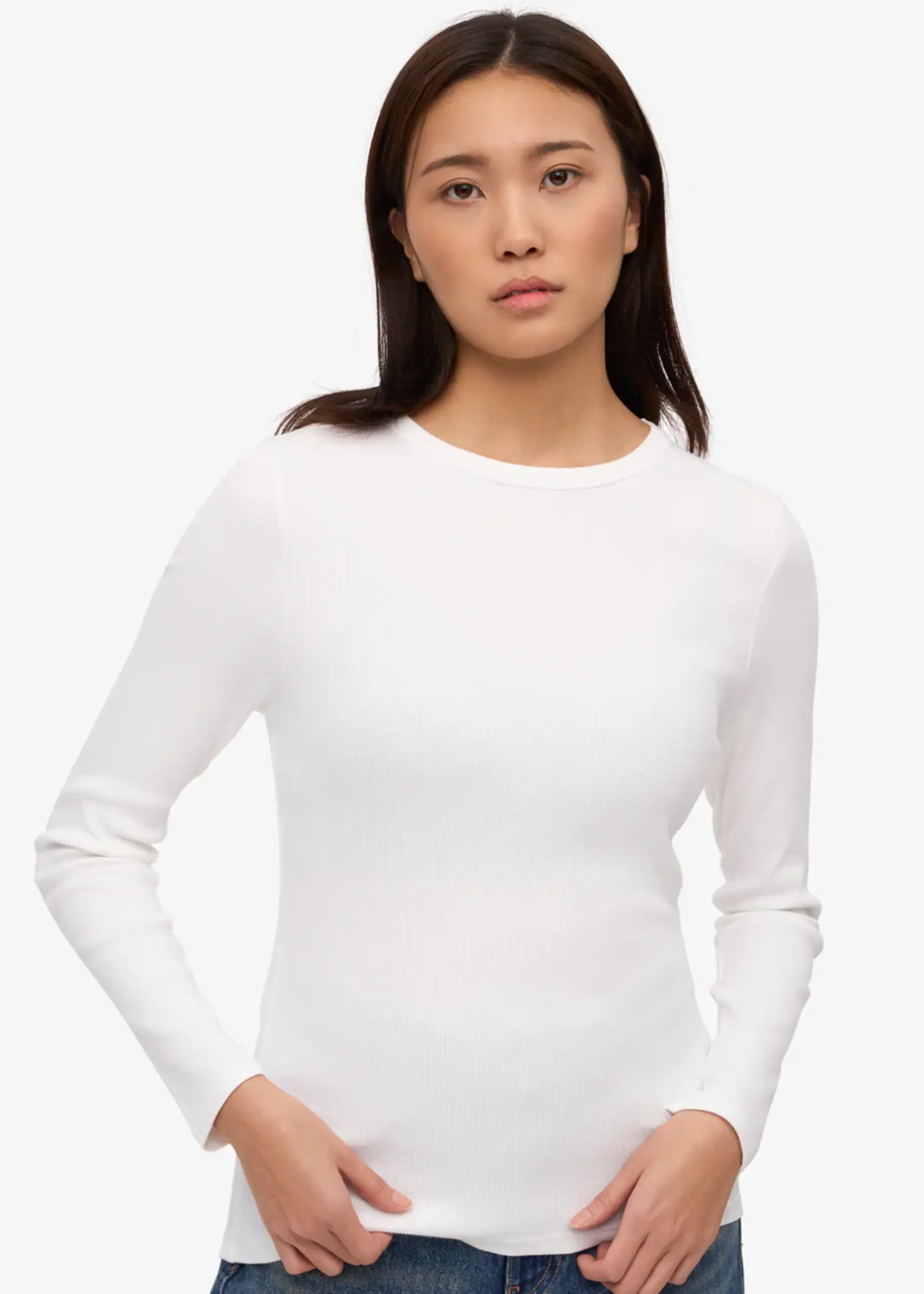 Colorful Standard Colorful Standard - Women Organic Rib Long Sleeve - Optical White