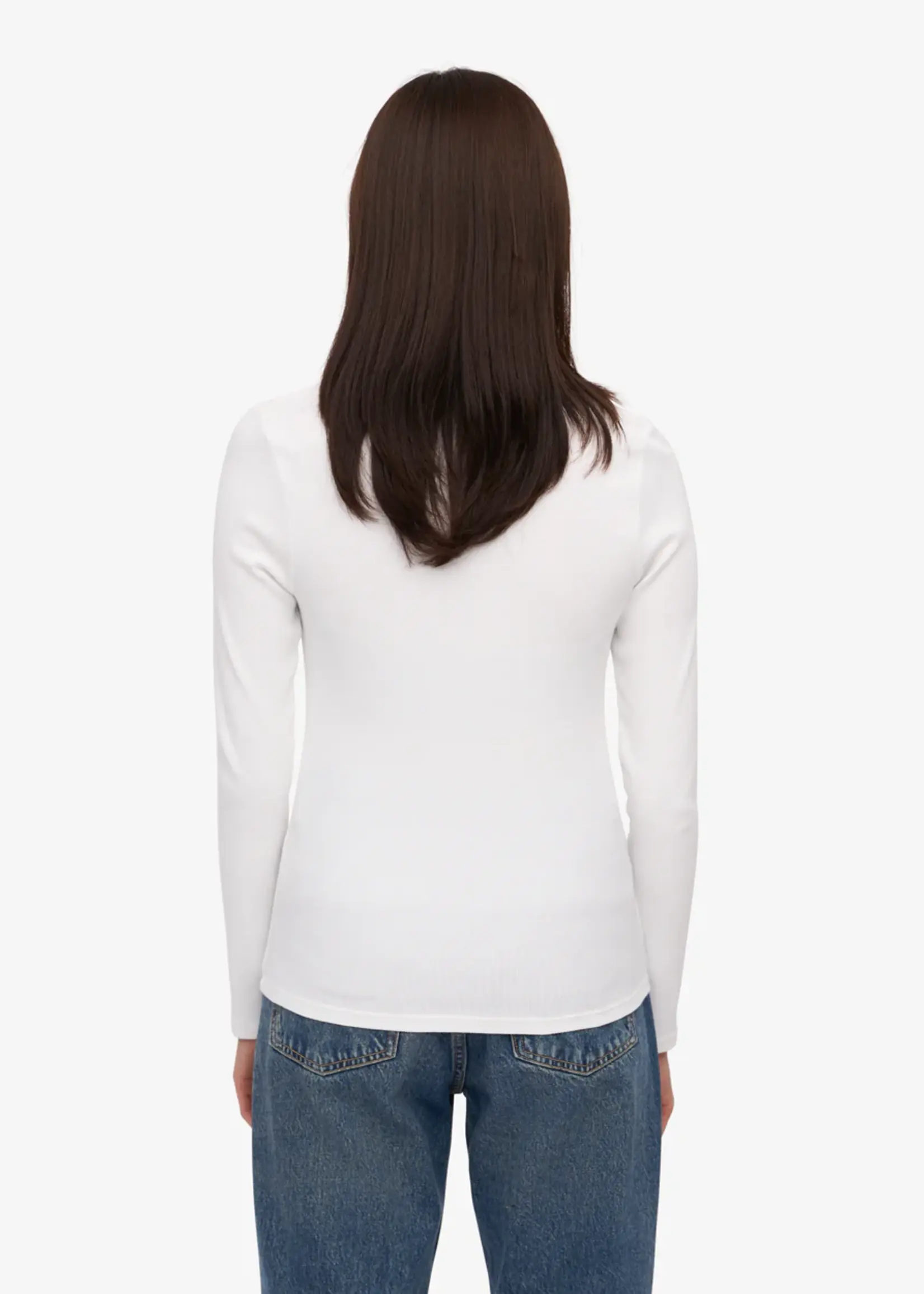 Colorful Standard Colorful Standard - Women Organic Rib Long Sleeve - Optical White