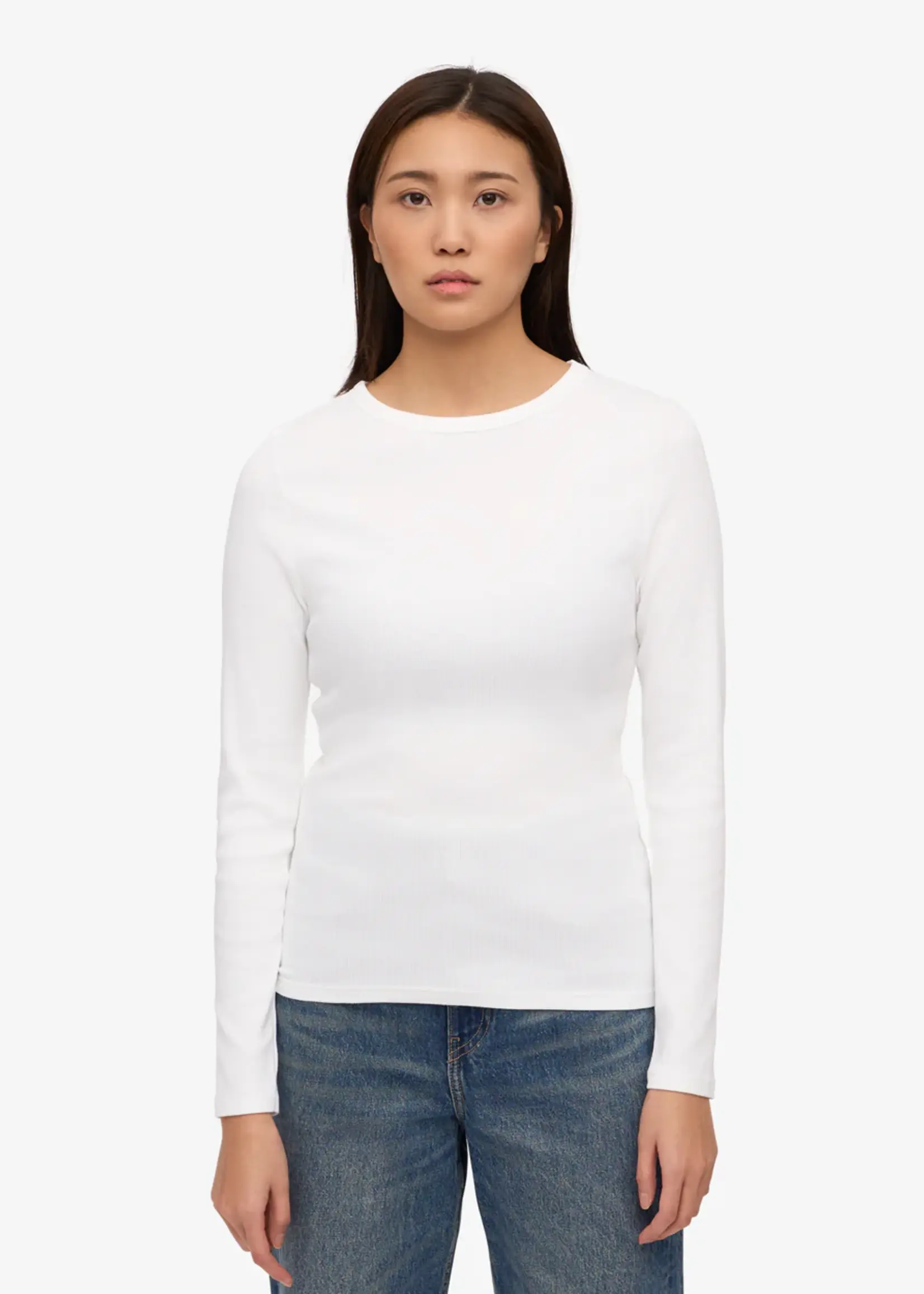 Colorful Standard Colorful Standard - Women Organic Rib Long Sleeve - Optical White