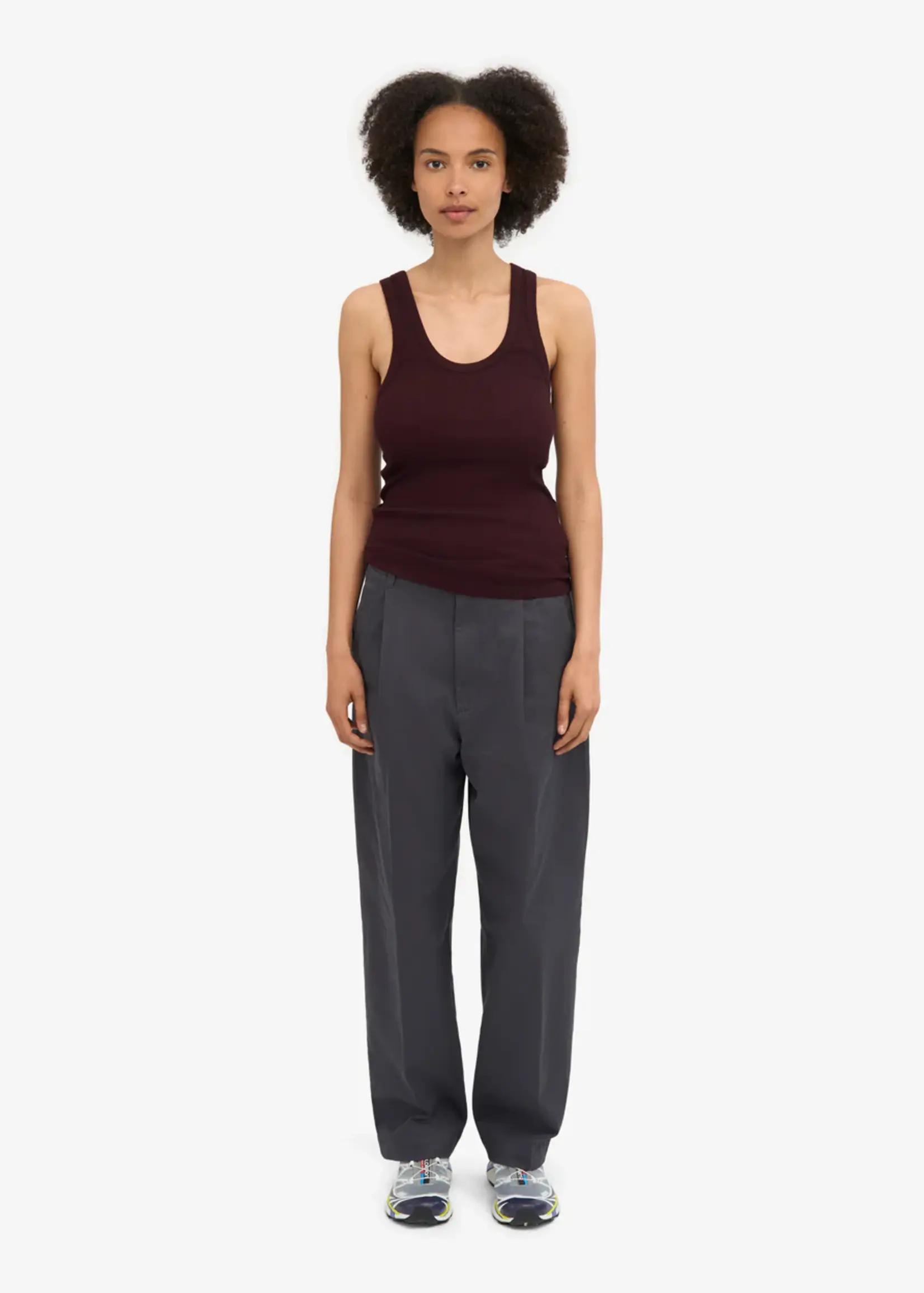 Colorful Standard Colorful Standard - Women Organic Rib Tank Top - Oxblood Red