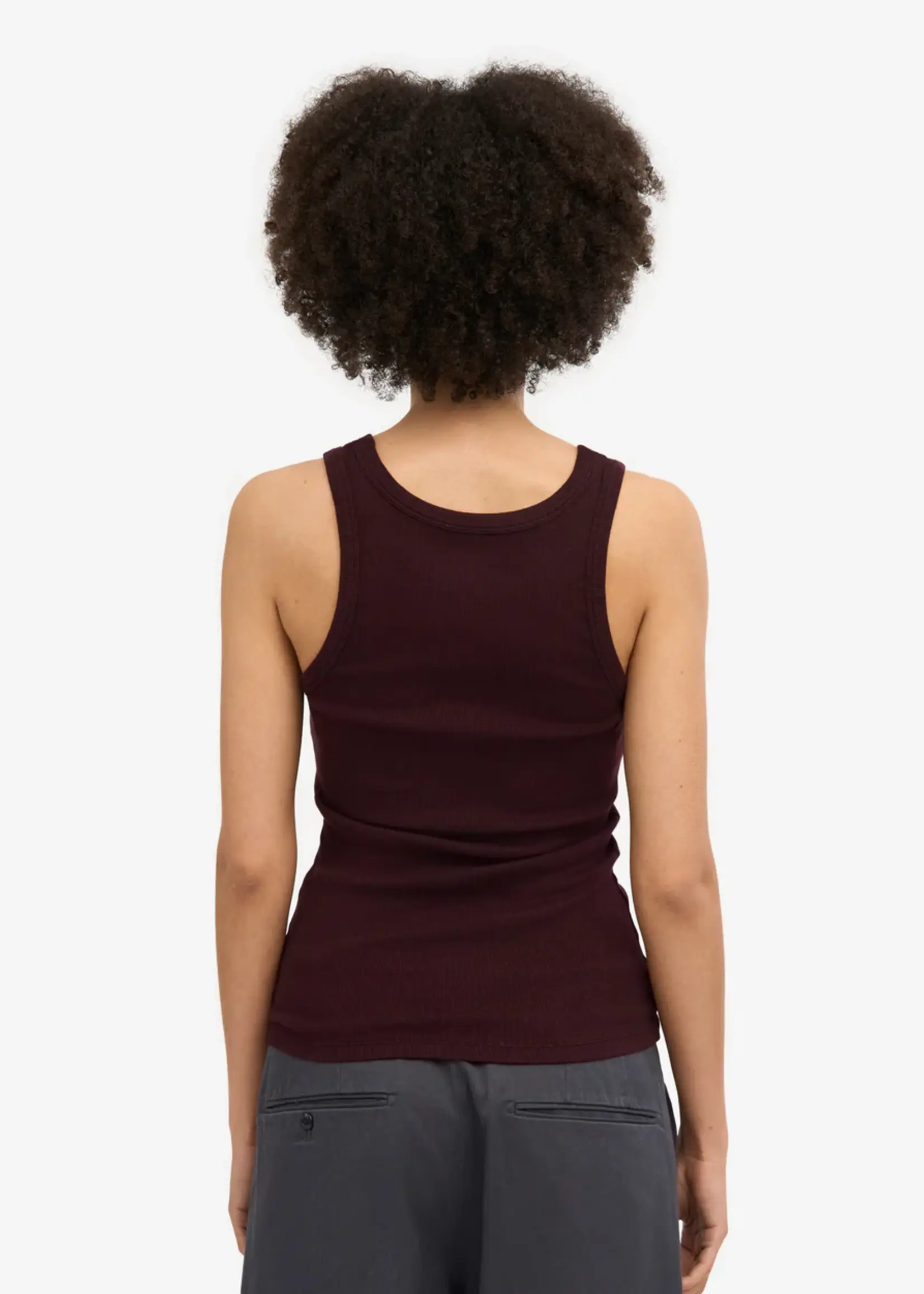 Colorful Standard Colorful Standard - Women Organic Rib Tank Top - Oxblood Red