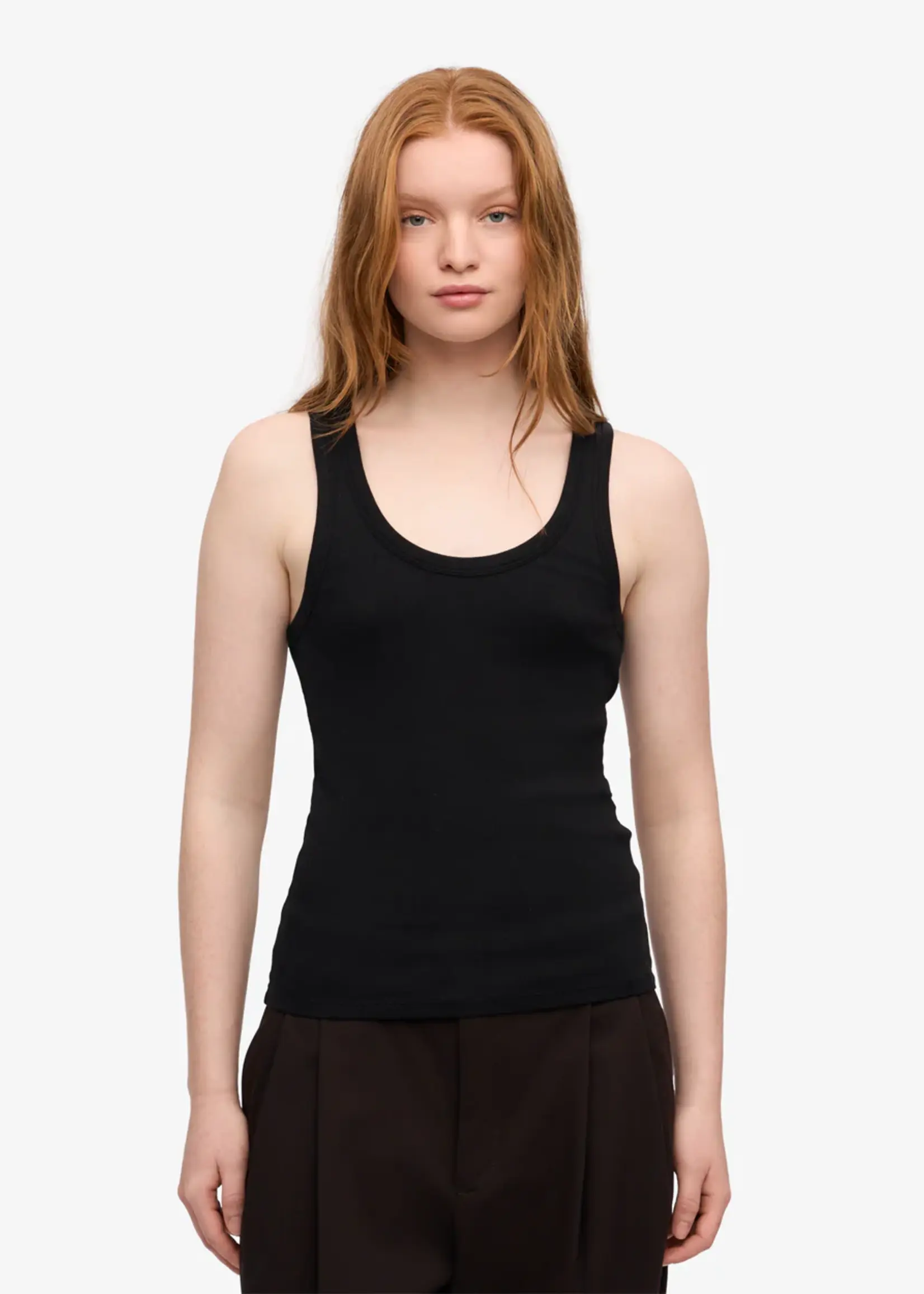 Colorful Standard Colorful Standard - Women Organic Rib Tank Top - Deep Black