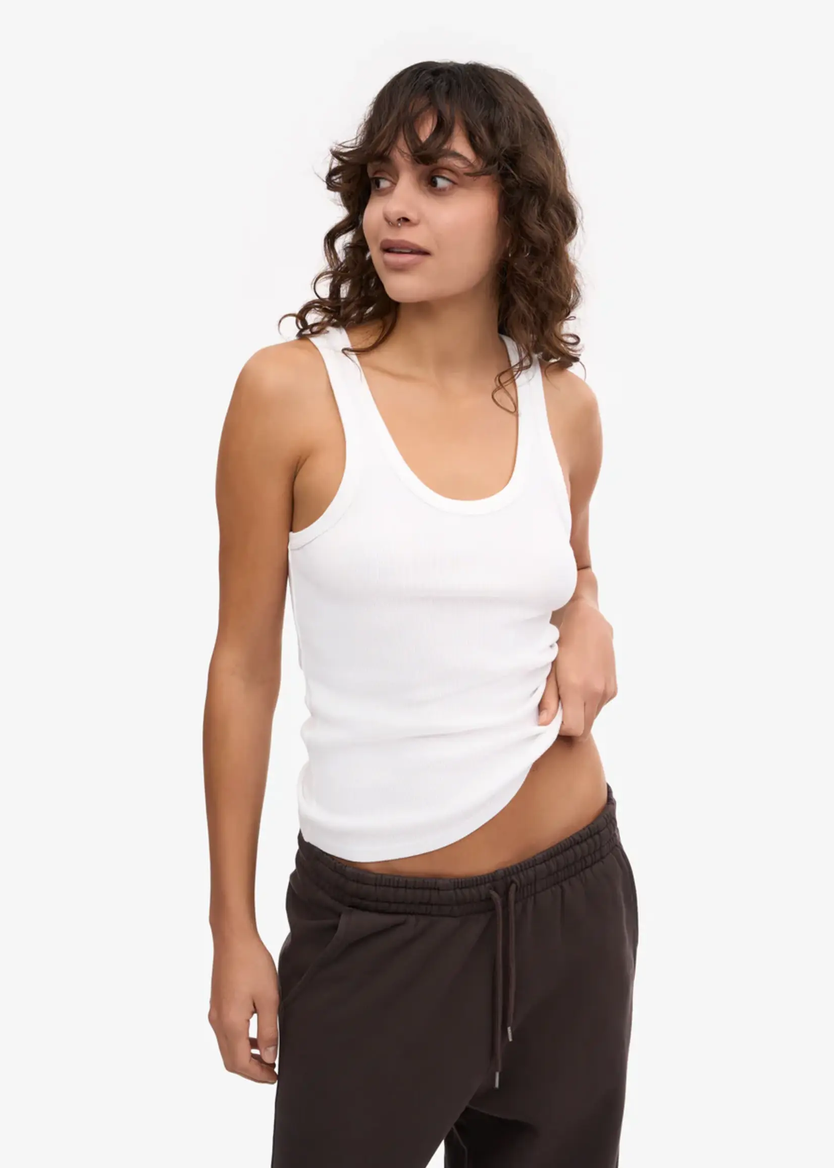 Colorful Standard Colorful Standard - Women Organic Rib Tank Top - Optical White