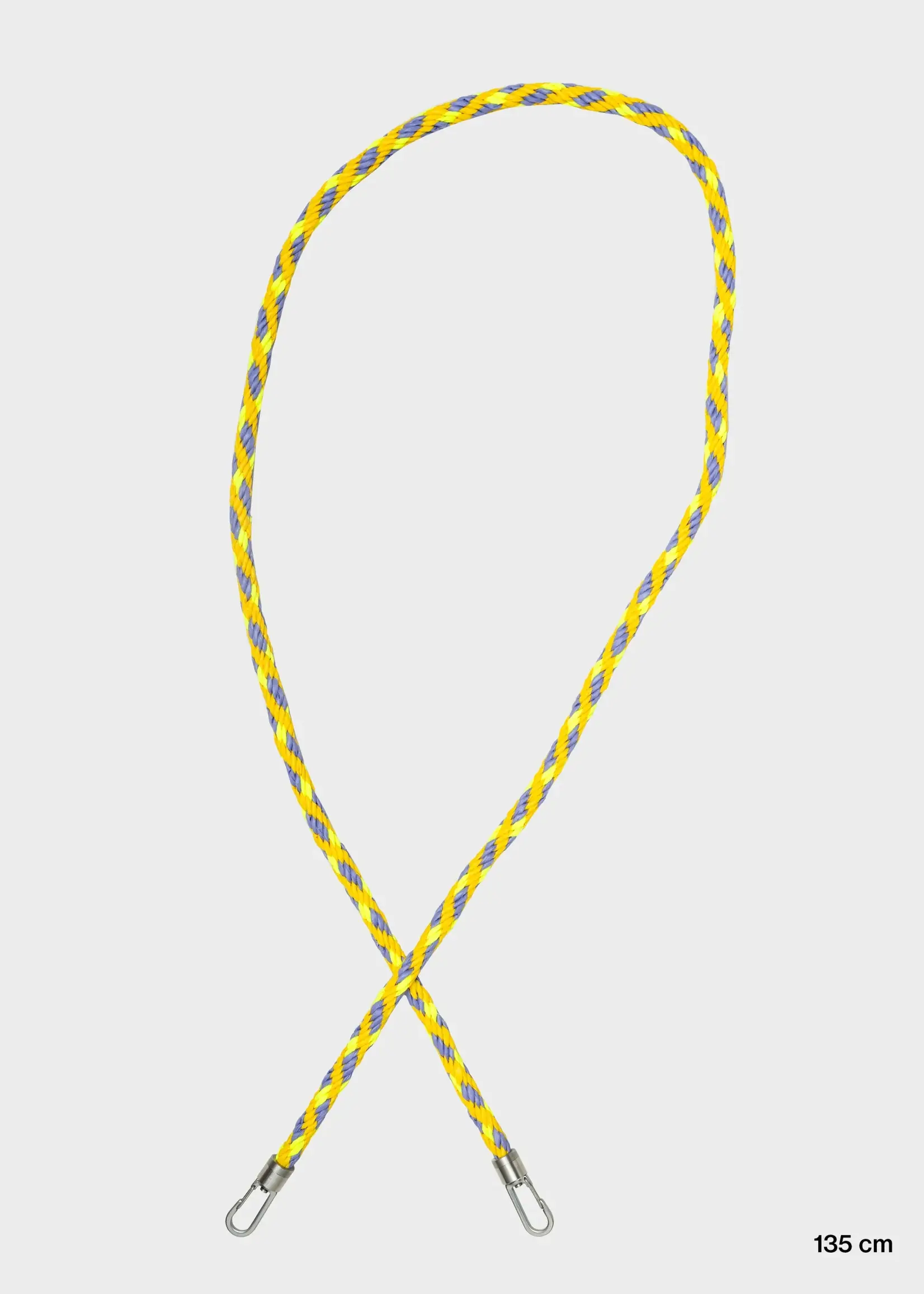 Susan Bijl Susan Bijl - Kumihimo Strap 135cm (FLASH2) - Treble & Fluo Yellow