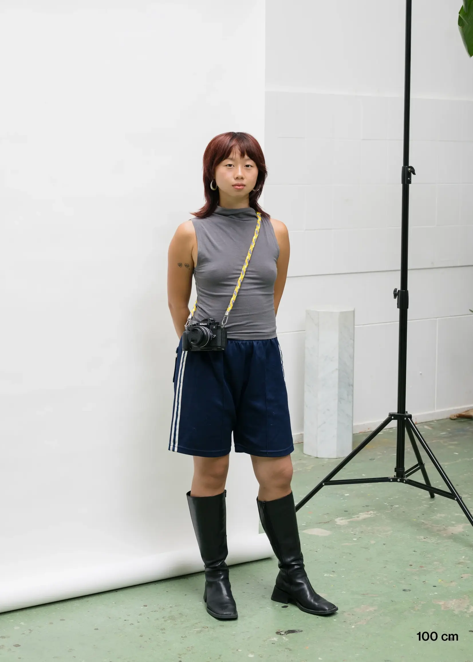 Susan Bijl Susan Bijl - Kumihimo Strap 100cm (FLASH2) - Treble & Fluo Yellow