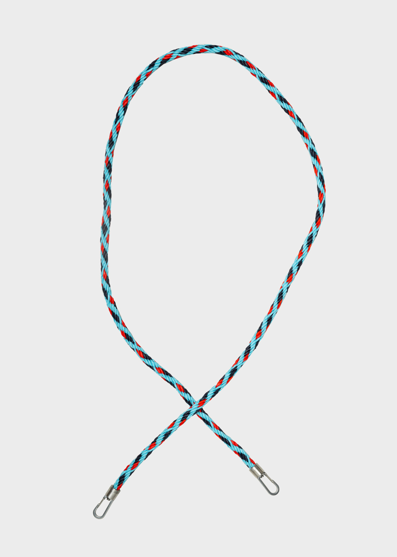 Susan Bijl Susan Bijl - Kumihimo Strap 135cm (FLASH2) - Water & Red Alert