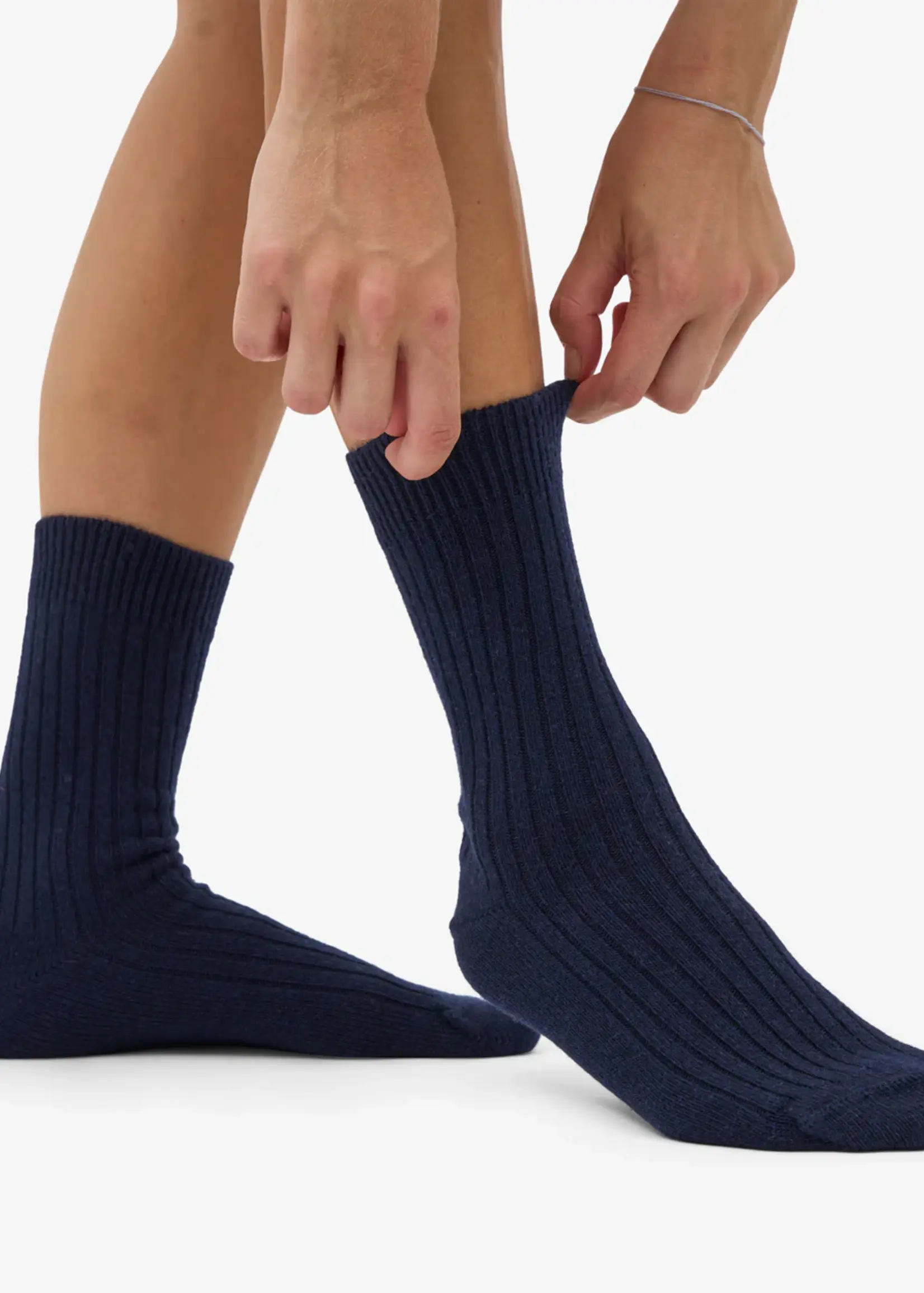 Colorful Standard Colorful Standard - Merino Wool Blend Sock - Navy Blue