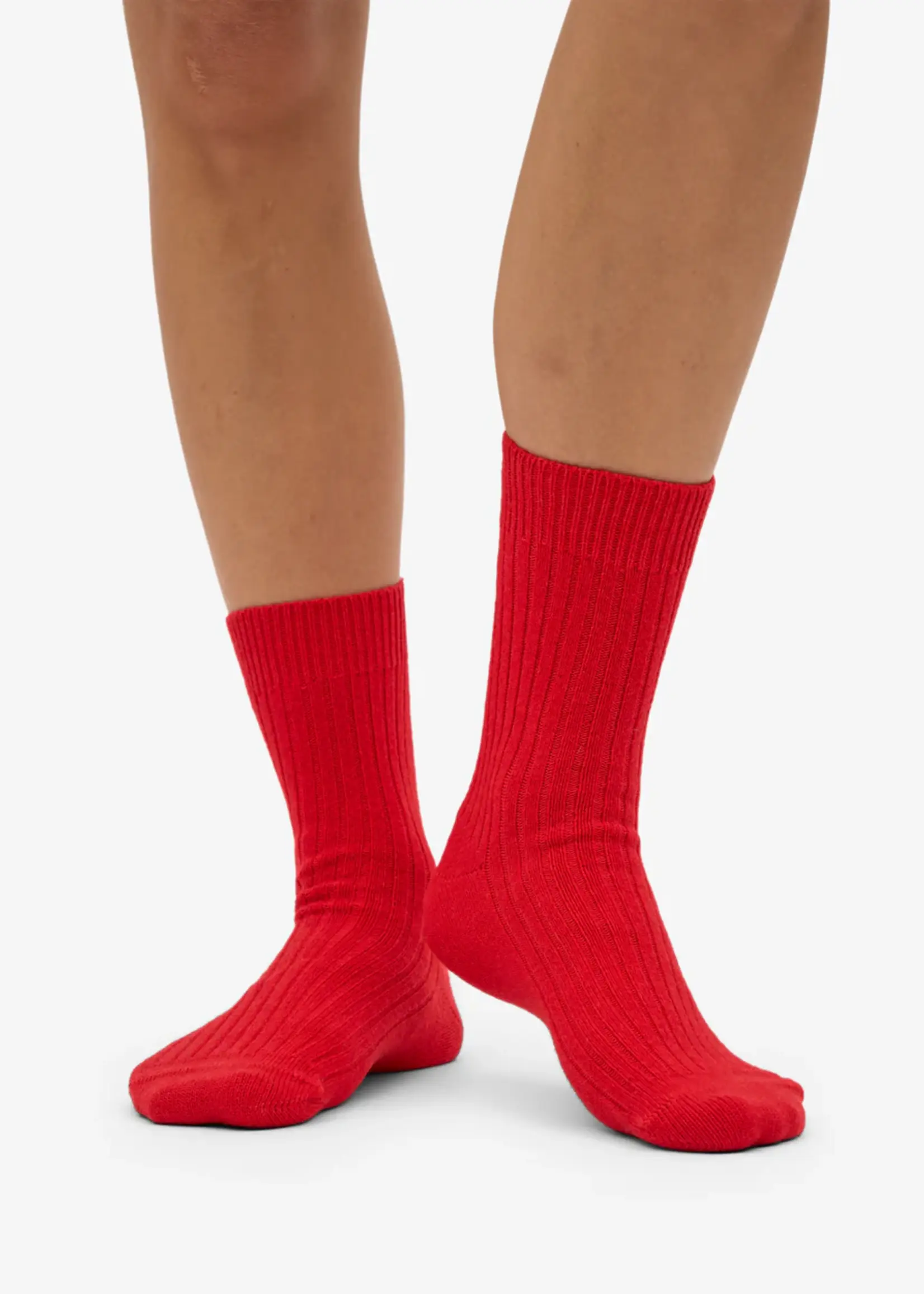 Colorful Standard Colorful Standard - Merino Wool Blend Sock - Red Tangerine