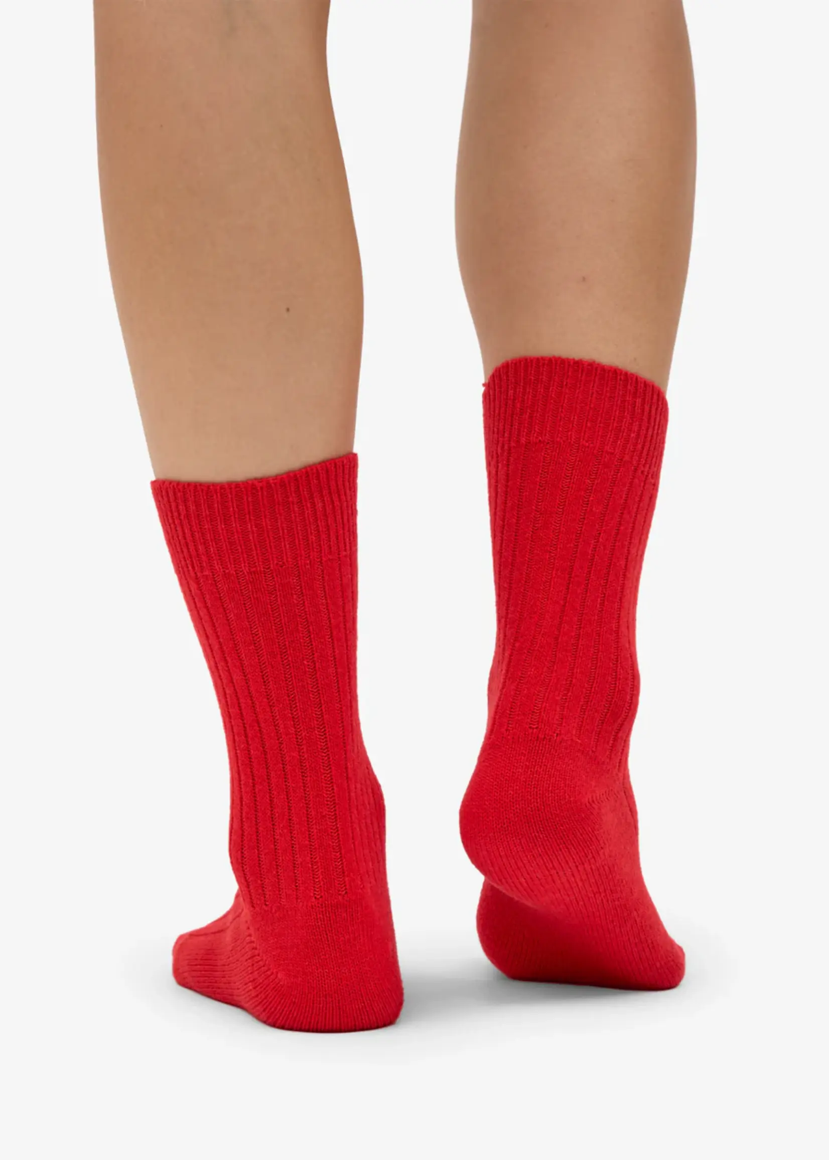 Colorful Standard Colorful Standard - Merino Wool Blend Sock - Red Tangerine