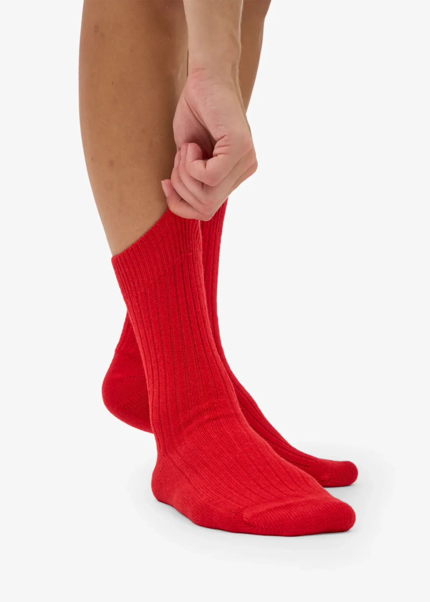 Colorful Standard Colorful Standard - Merino Wool Blend Sock - Red Tangerine