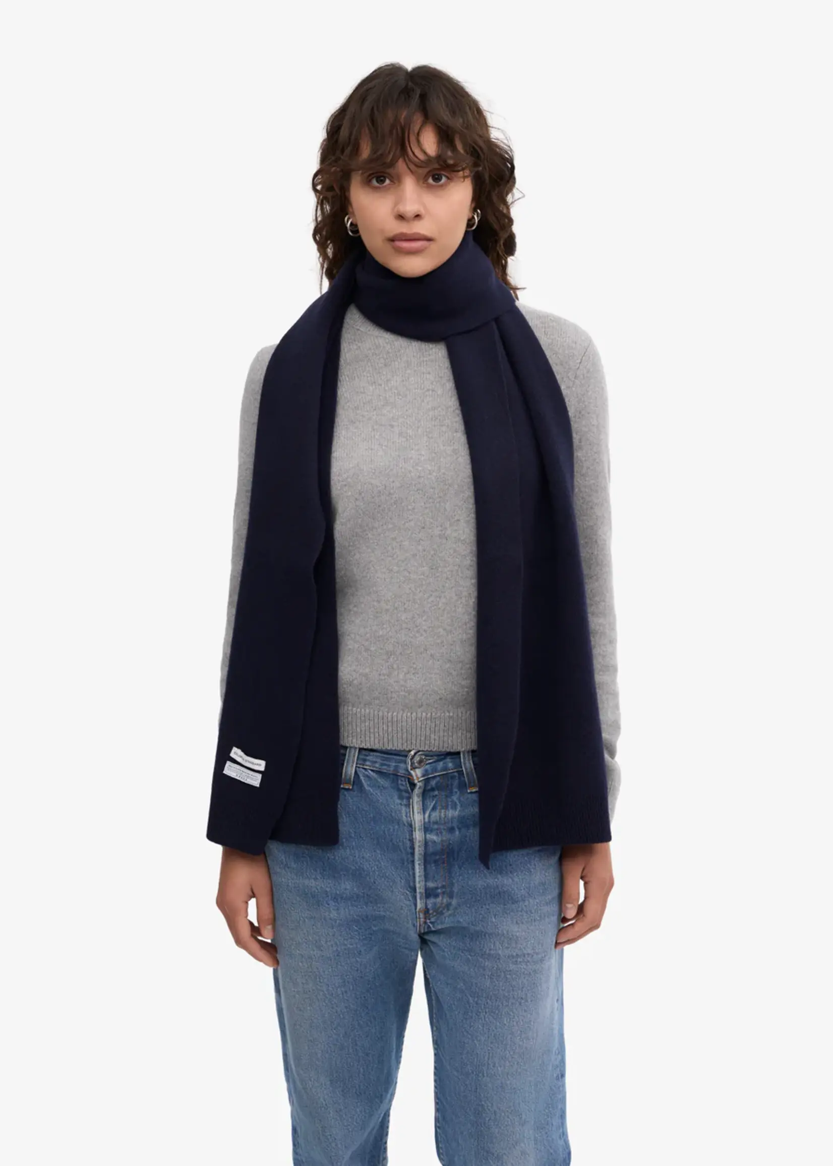 Colorful Standard Colorful Standard - Merino Wool Scarf - Navy Blue