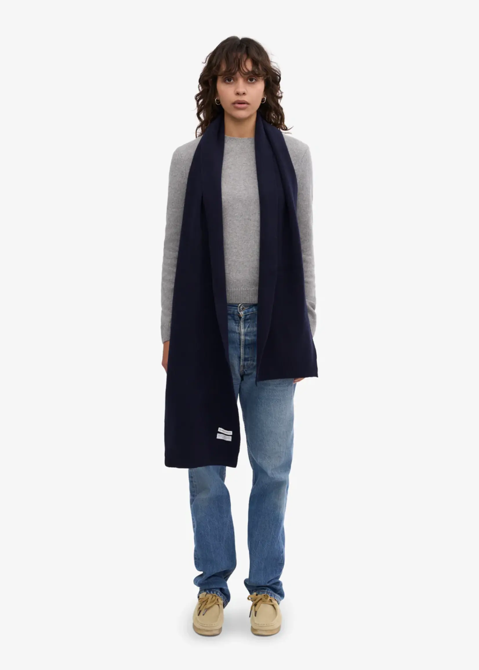 Colorful Standard Colorful Standard - Merino Wool Scarf - Navy Blue