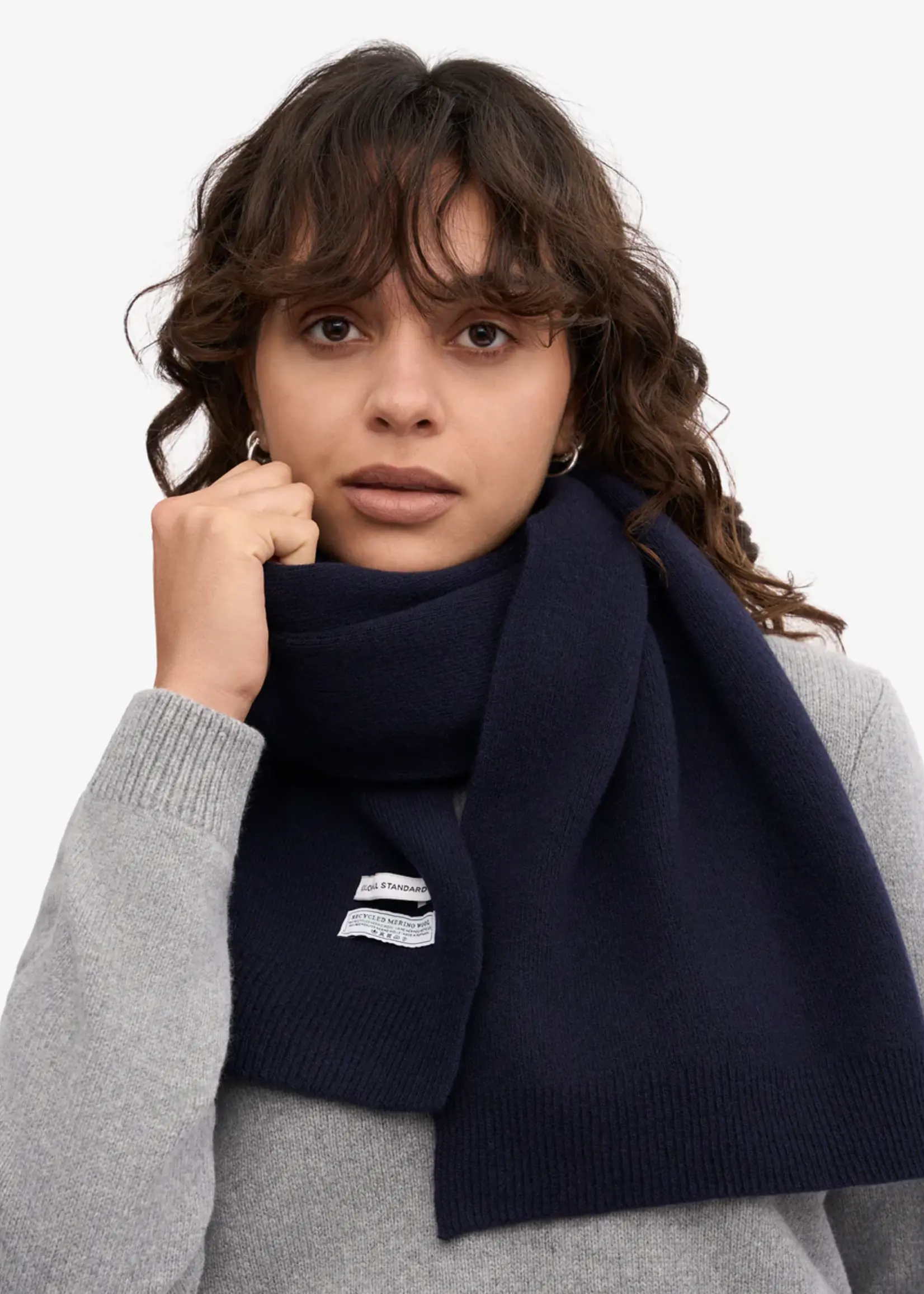 Colorful Standard Colorful Standard - Merino Wool Scarf - Navy Blue