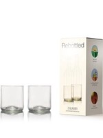 Rebottled Rebottled - Short Tumbler 2-pack Clear