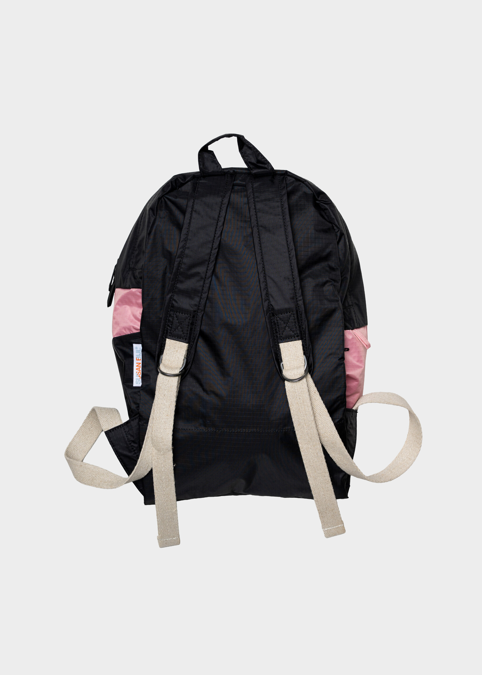 Susan Bijl Susan Bijl - Foldable Backpack (UNTITLED) Black & Pink Panther M