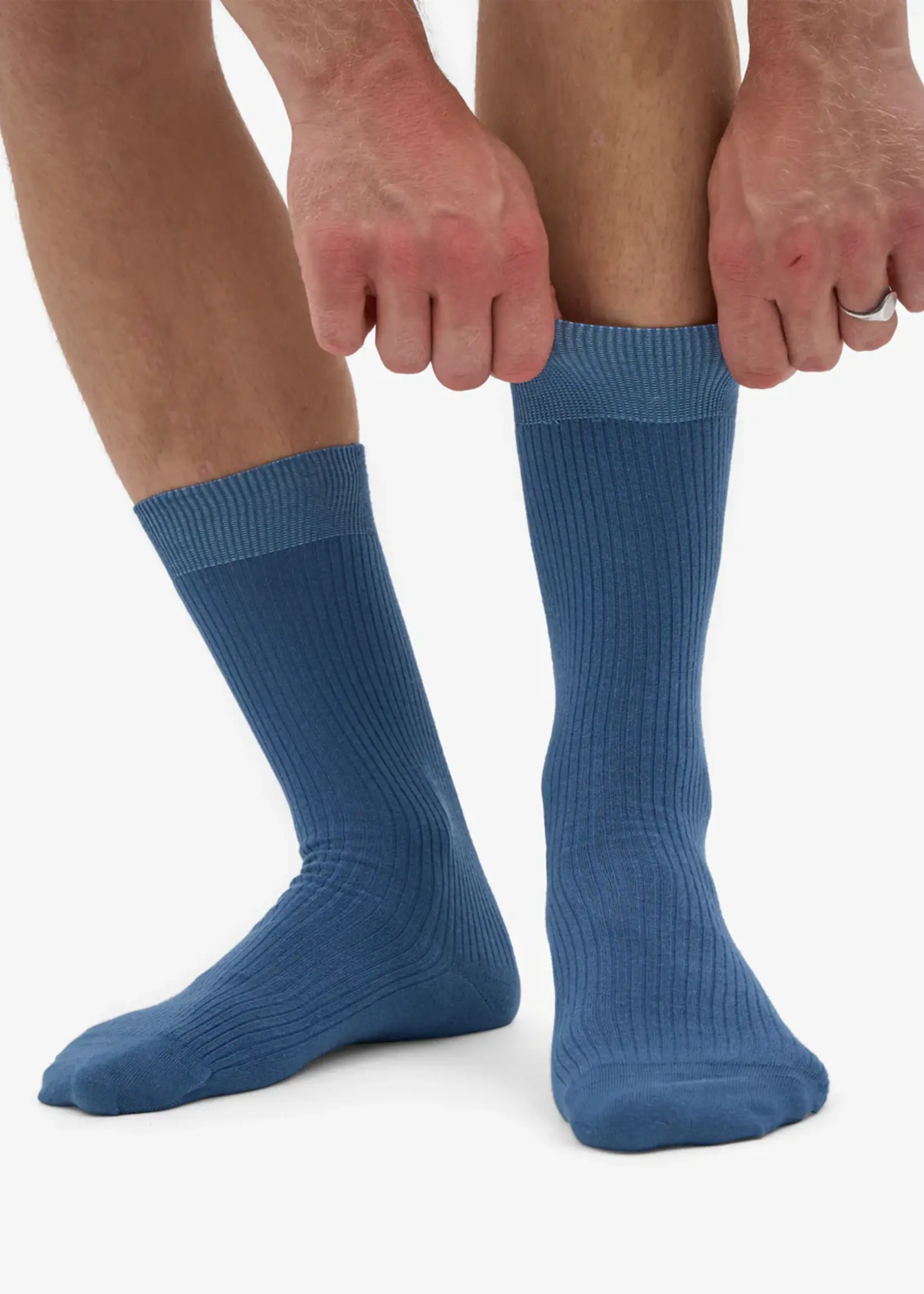 Colorful Standard Colorful Standard - Men Classic Organic Sock - Petrol Blue One Size (41- 46)