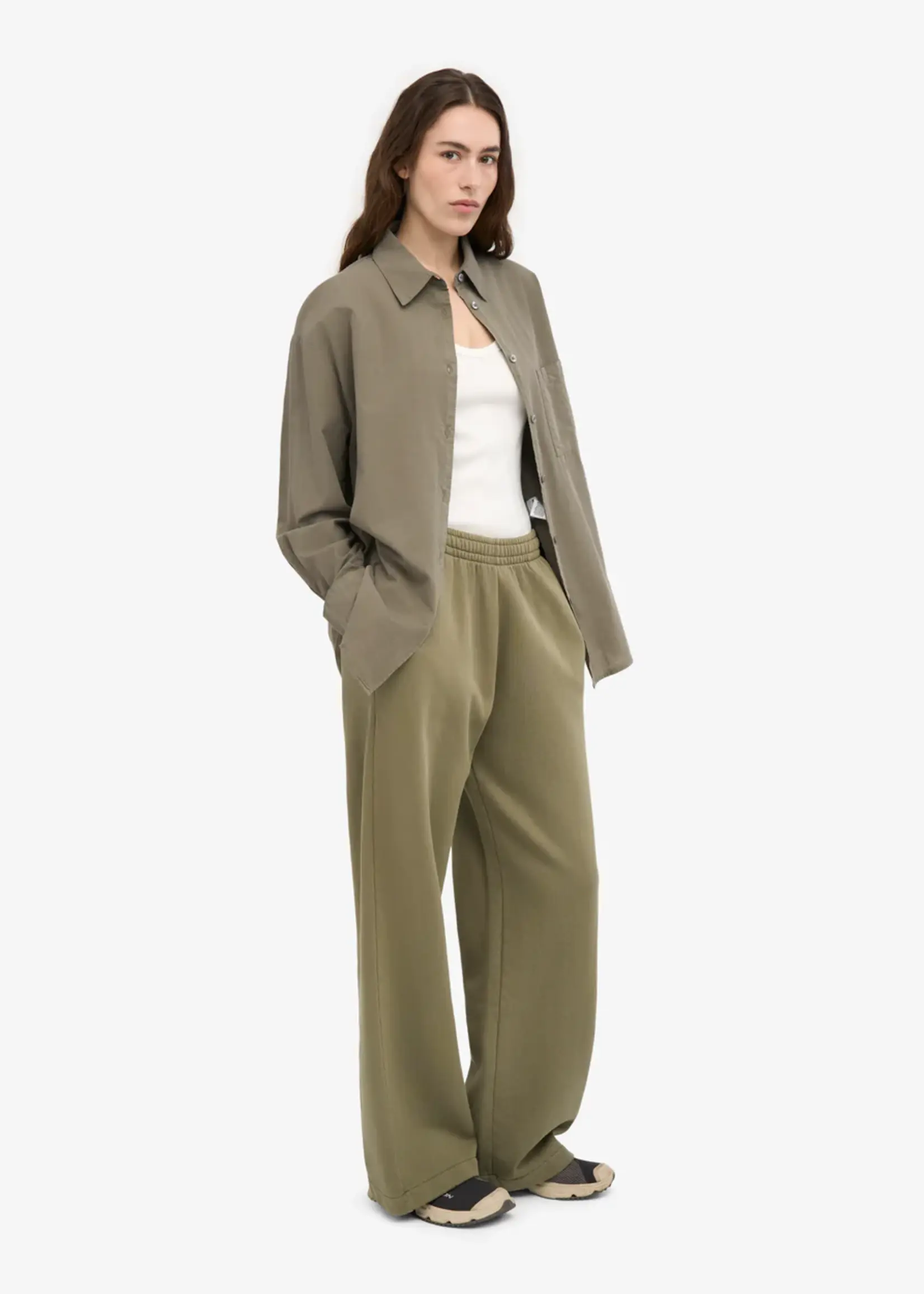 Colorful Standard Colorful Standard - Organic Straight Leg Sweatpants - Dusty Olive
