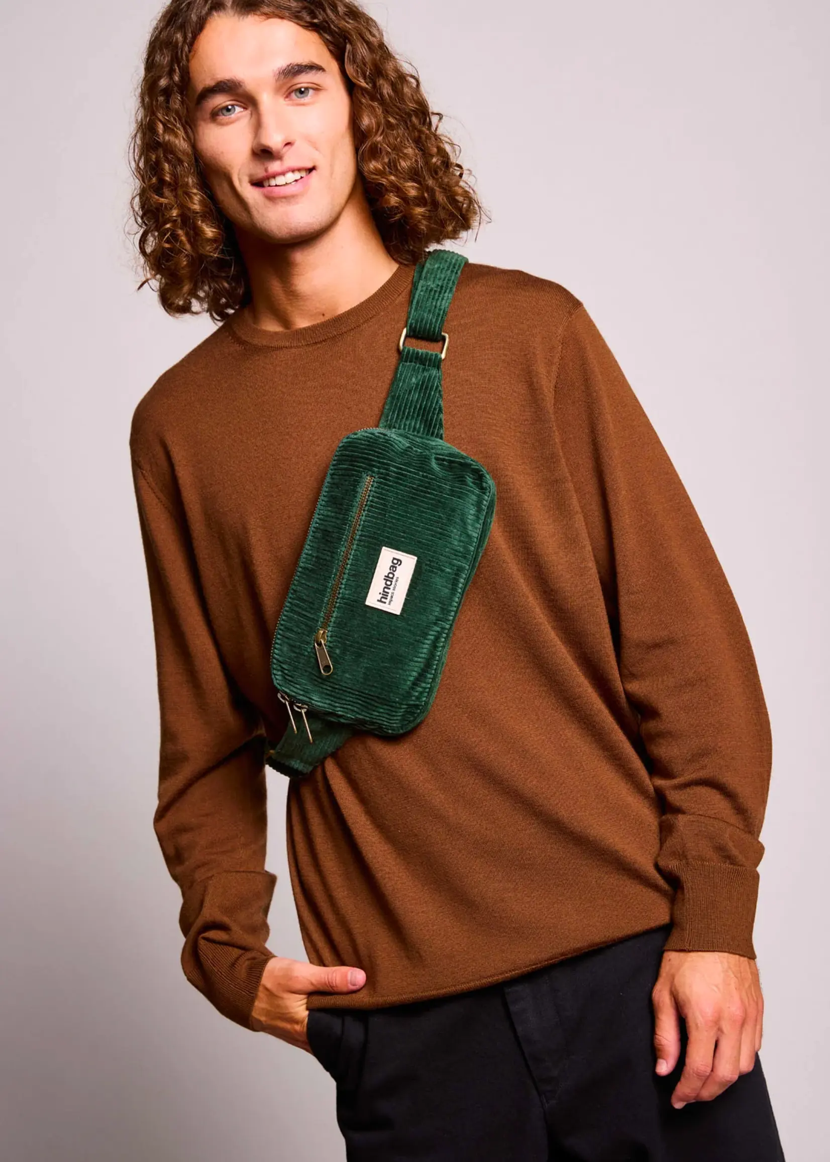 Hindbag Hindbag - Harry Fanny Pack - Velvet Forest Green