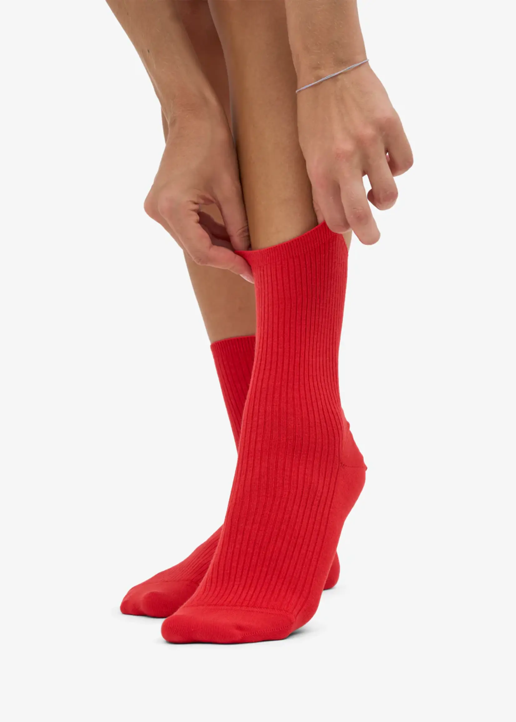 Colorful Standard Colorful Standard - Women Classic Organic Sock - Red Tangerine