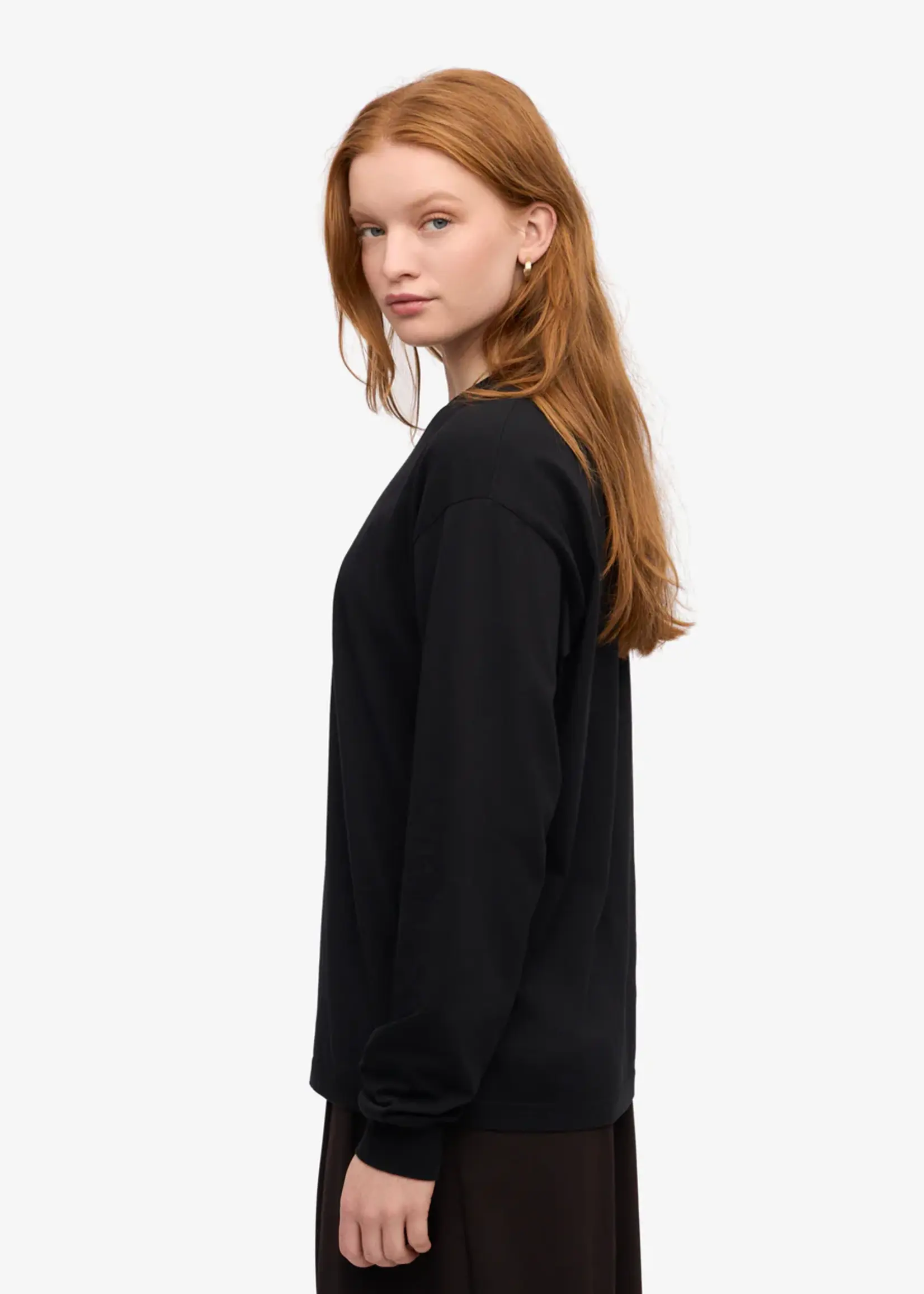 Colorful Standard Colorful Standard - Oversized Organic Long Sleeve T-shirt - Deep Black