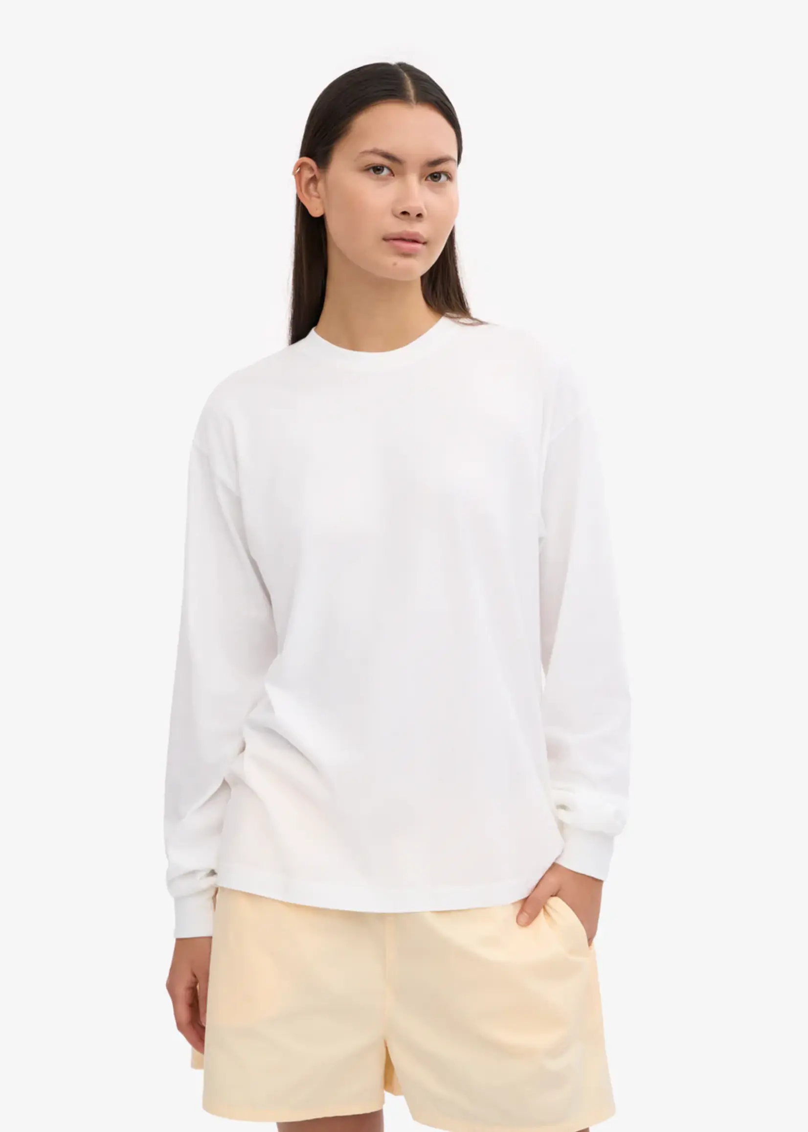 Colorful Standard Colorful Standard - Oversized Organic Long Sleeve T-shirt - Optical White