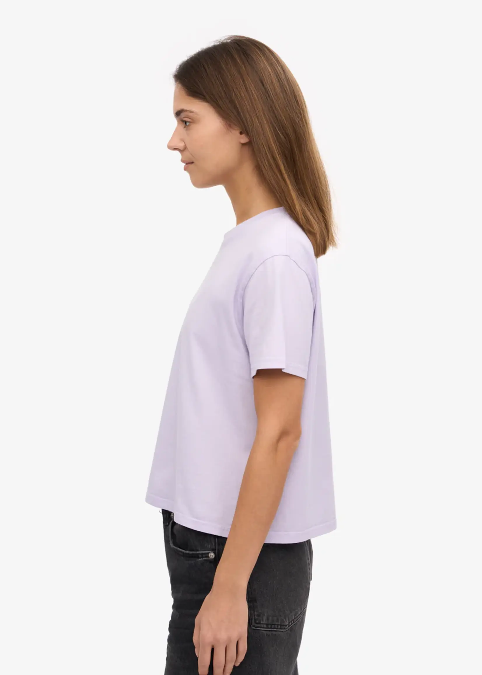 Colorful Standard Colorful Standard - Organic Boxy Crop Tee - Soft Lavender