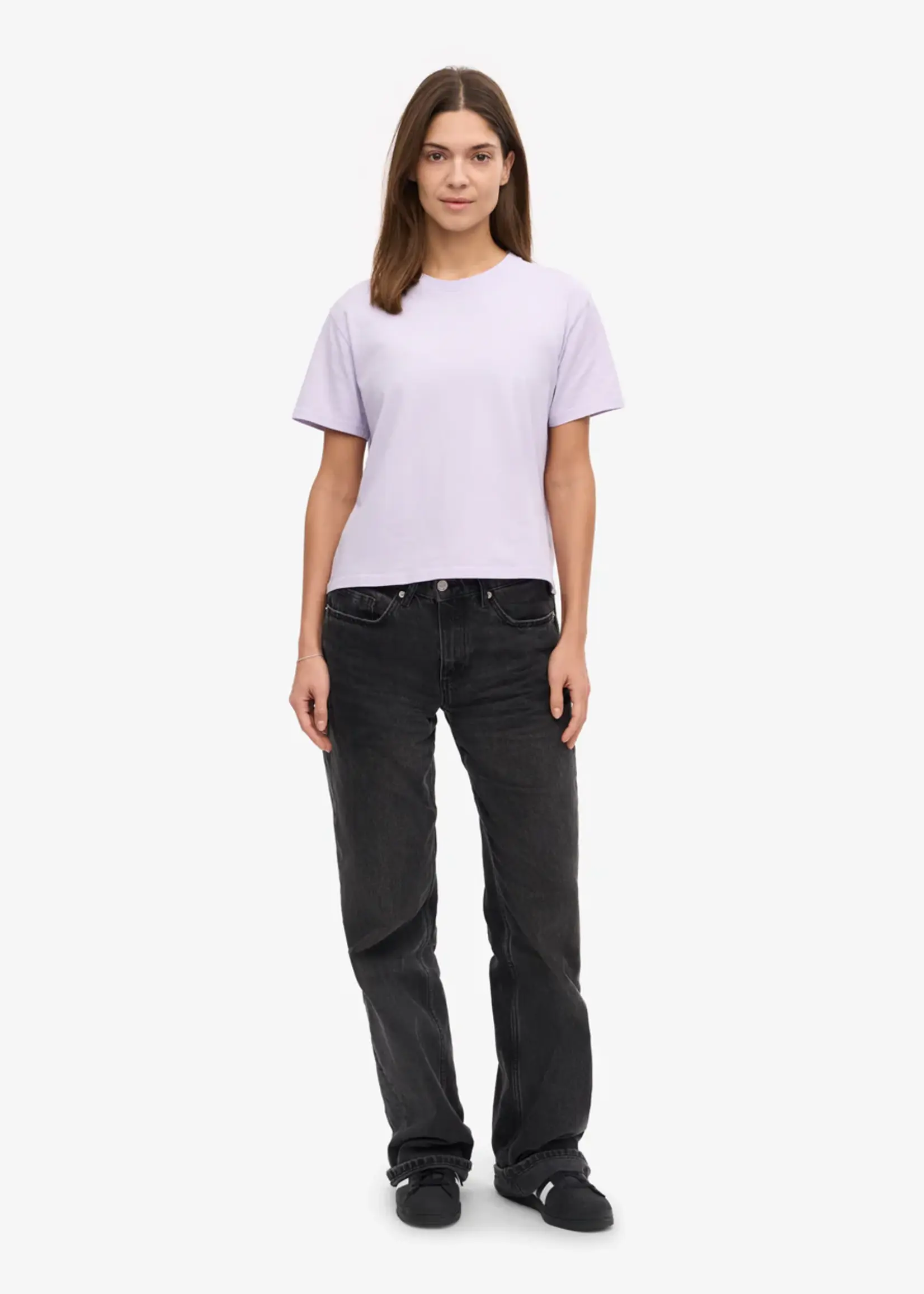 Colorful Standard Colorful Standard - Organic Boxy Crop Tee - Soft Lavender