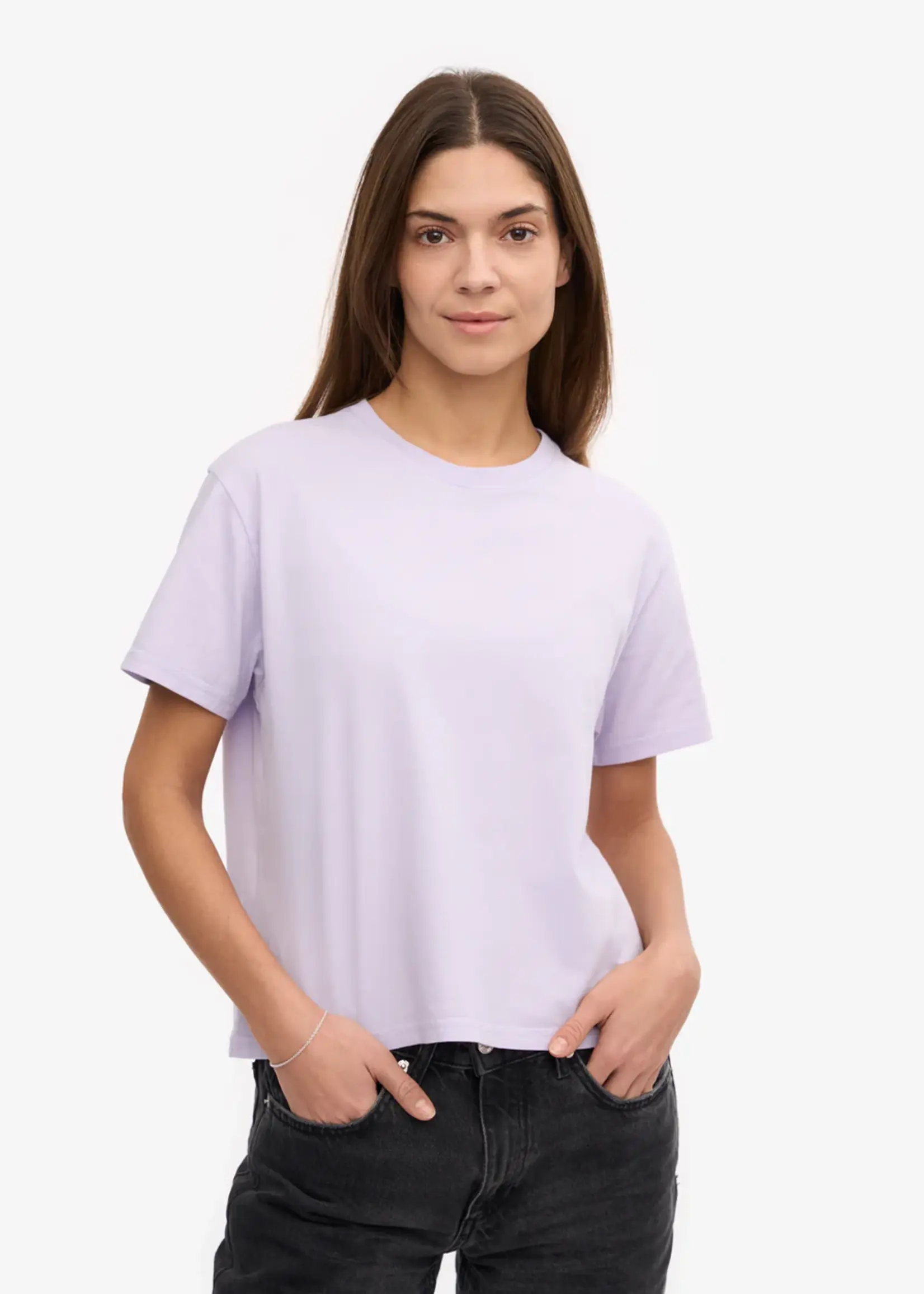 Colorful Standard Colorful Standard - Organic Boxy Crop Tee - Soft Lavender
