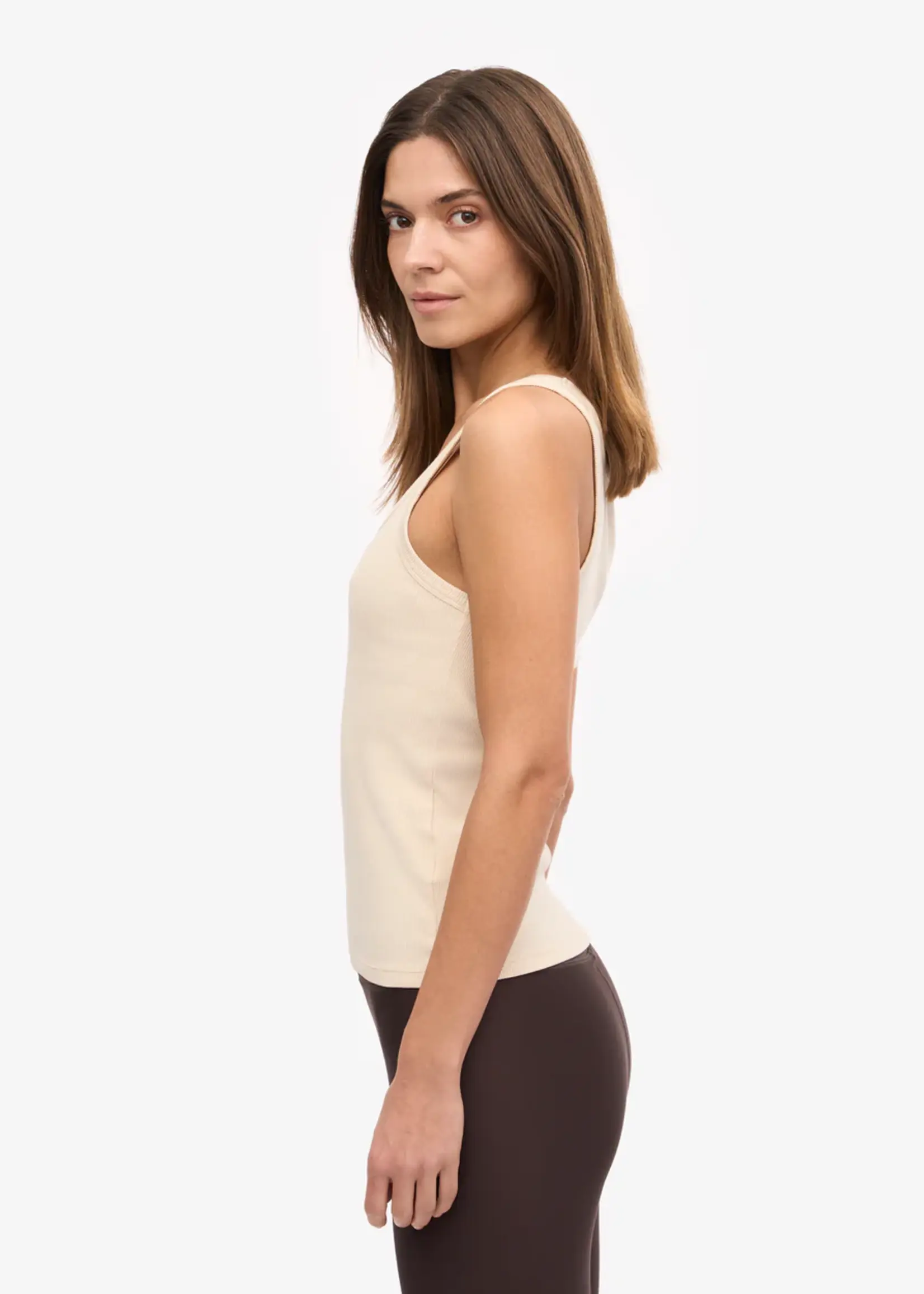 Colorful Standard Colorful Standard - Women Organic Rib Tank Top - Ivory White