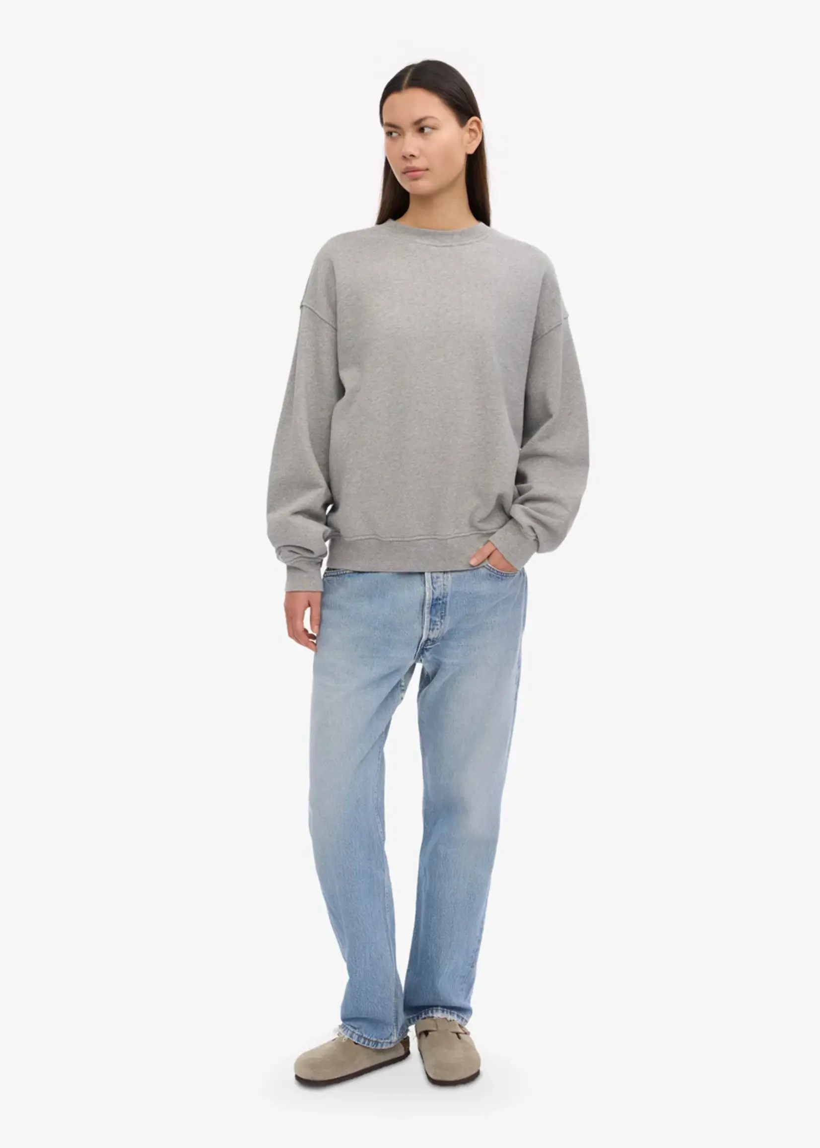 Colorful Standard Colorful Standard - Organic Oversized Crew - Heather Grey