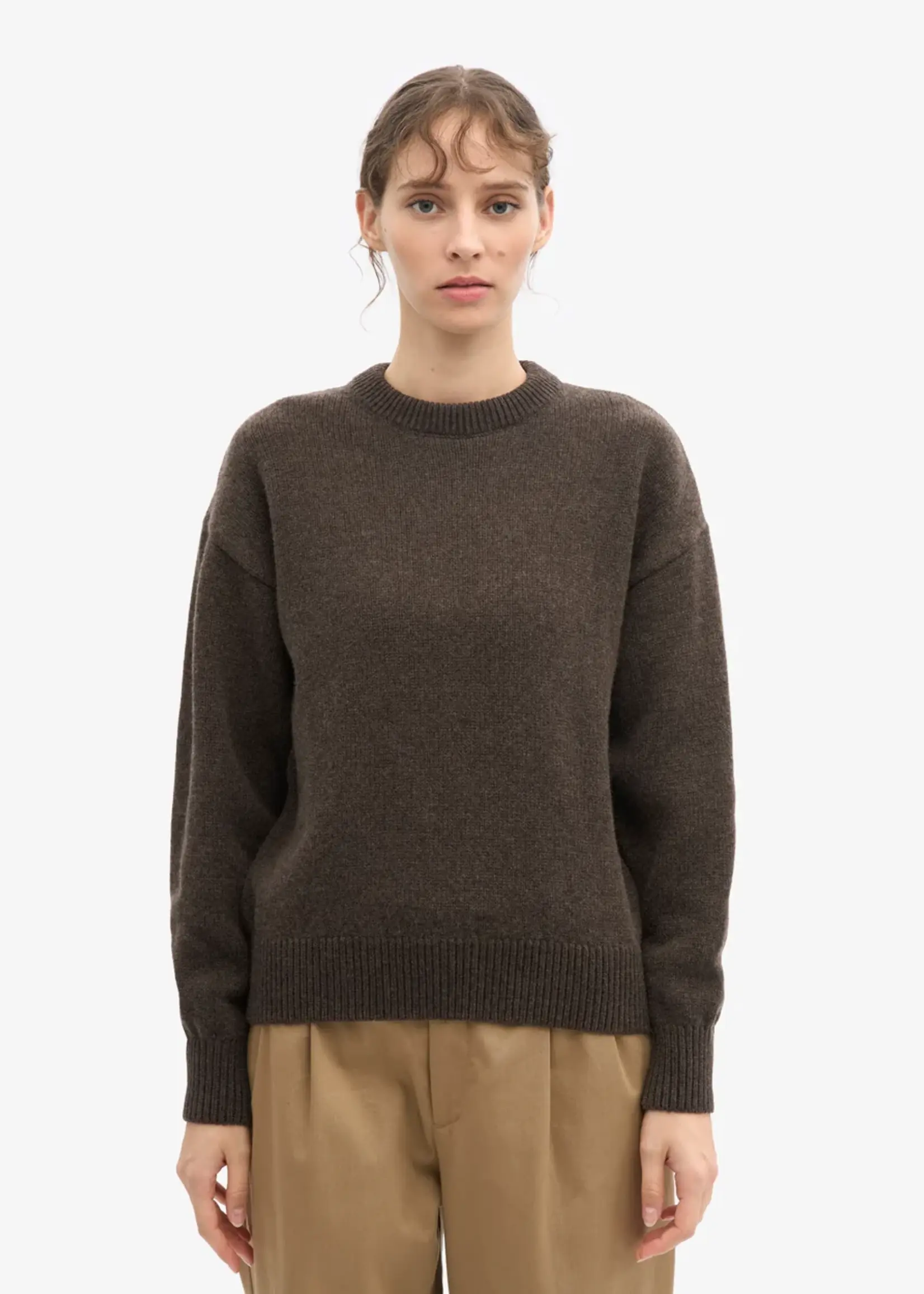 Colorful Standard Colorful Standard - Oversized Merino Wool Crew - Coffee Brown