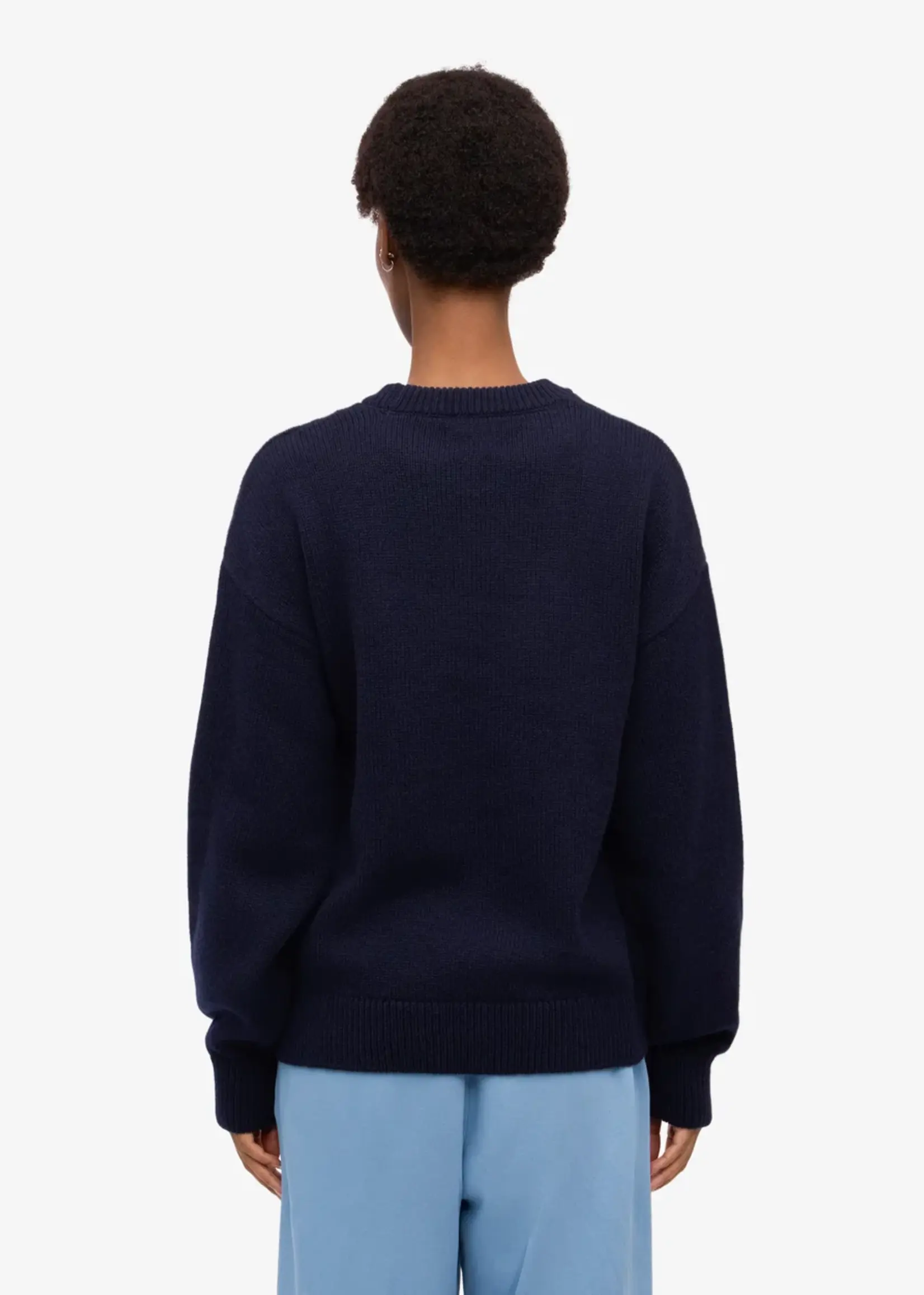 Colorful Standard Colorful Standard - Oversized Merino Wool Crew - Navy Blue