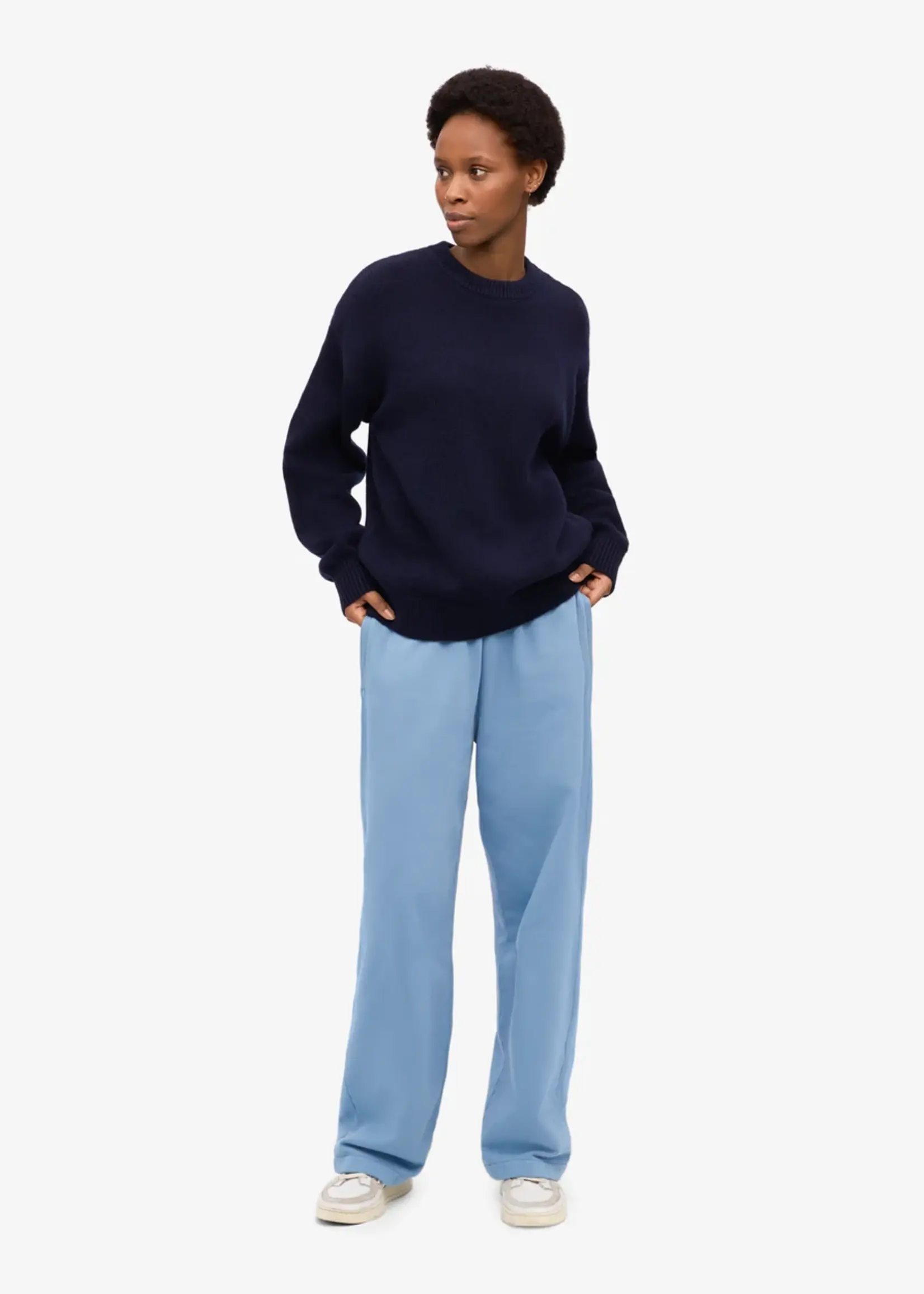 Colorful Standard Colorful Standard - Oversized Merino Wool Crew - Navy Blue