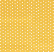 Cotton fabric stars yellow