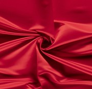 Satin fabric Duchesse uni red